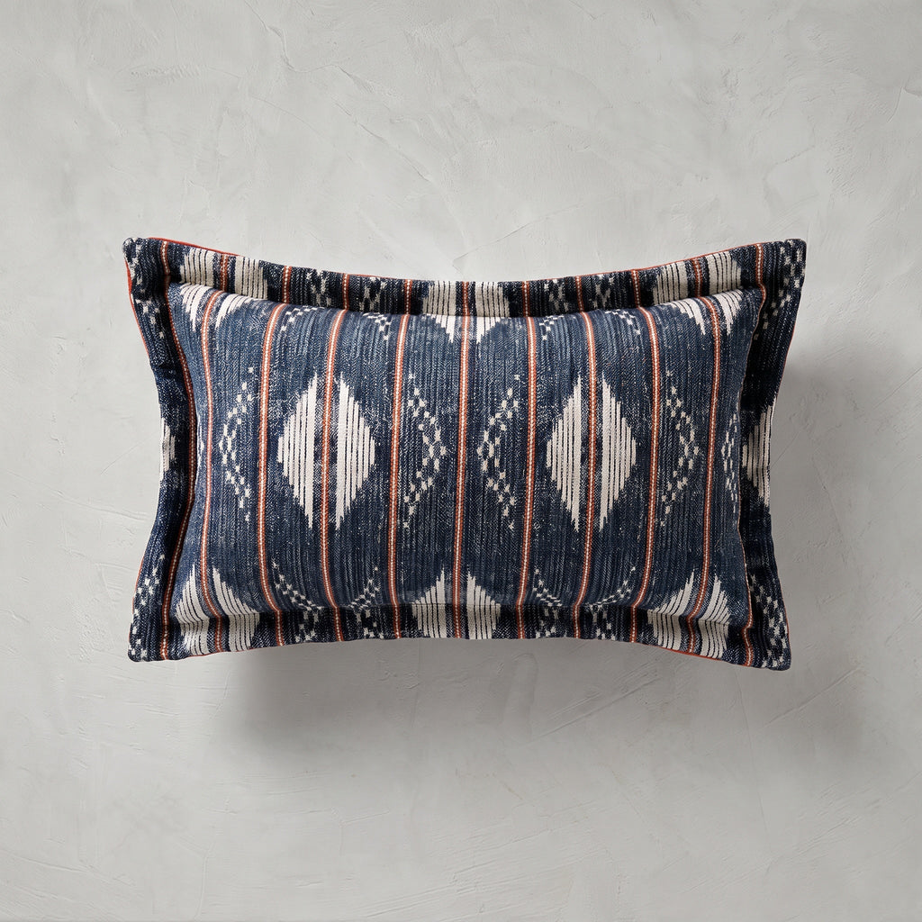 Navigate Indigo Outdoor Throw Pillow