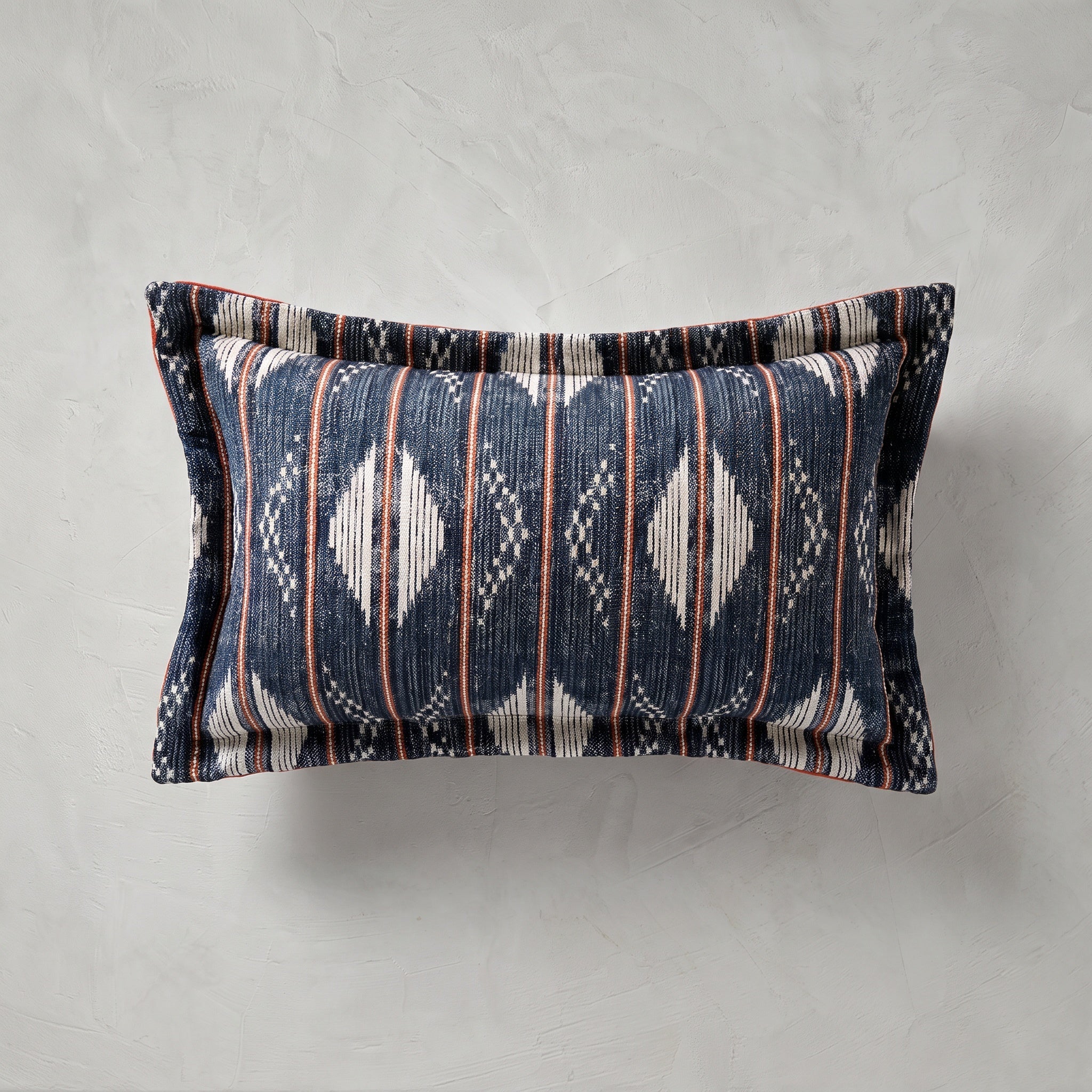 Navigate Indigo Outdoor Throw Pillow