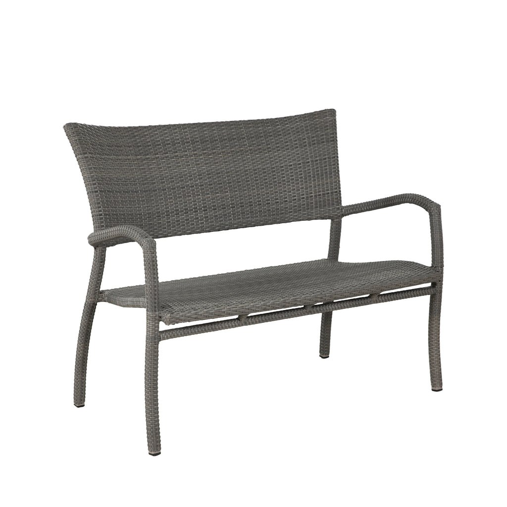 Skye N-Dura Resin Wicker Outdoor Woven Bench