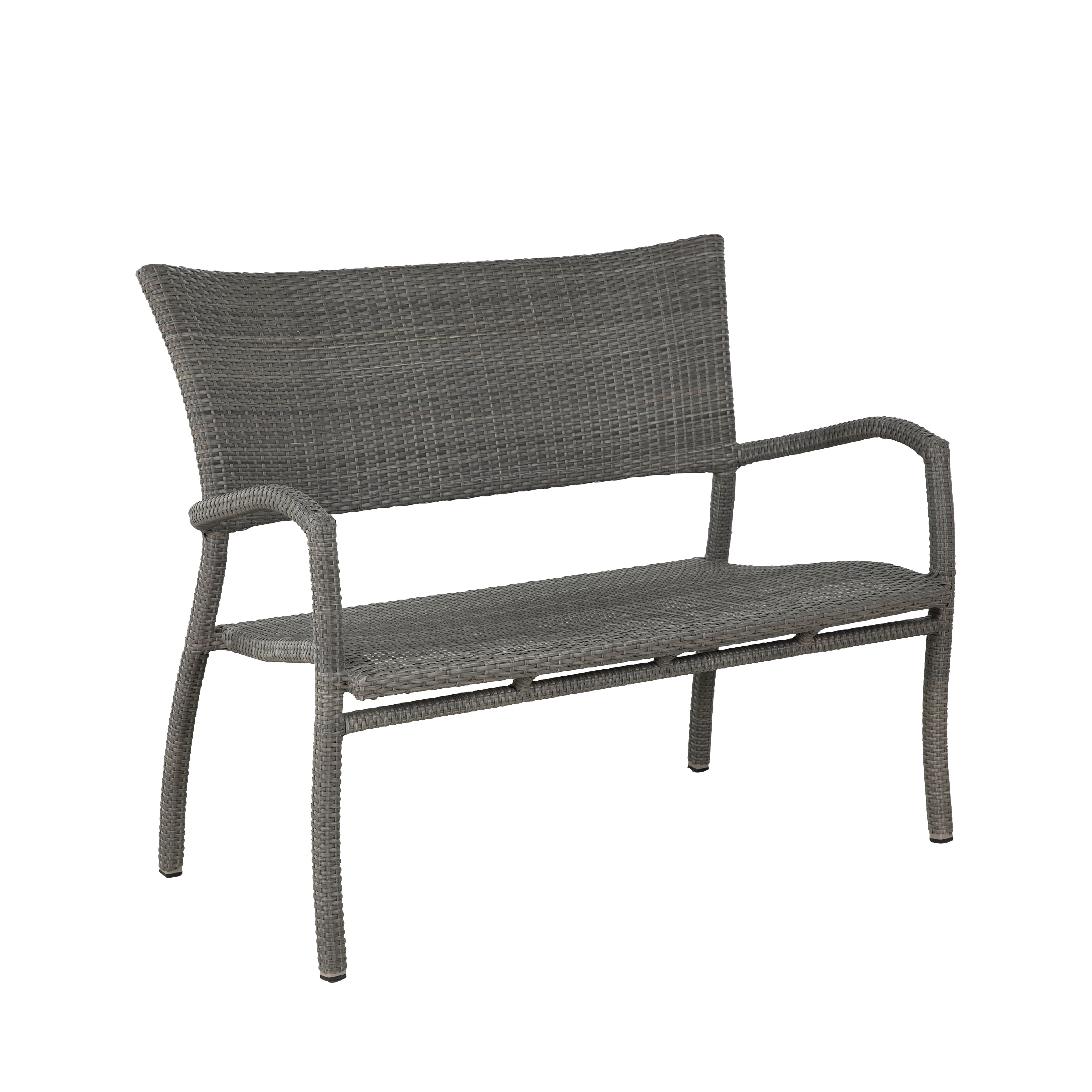 Skye N-Dura Resin Wicker Outdoor Woven Bench