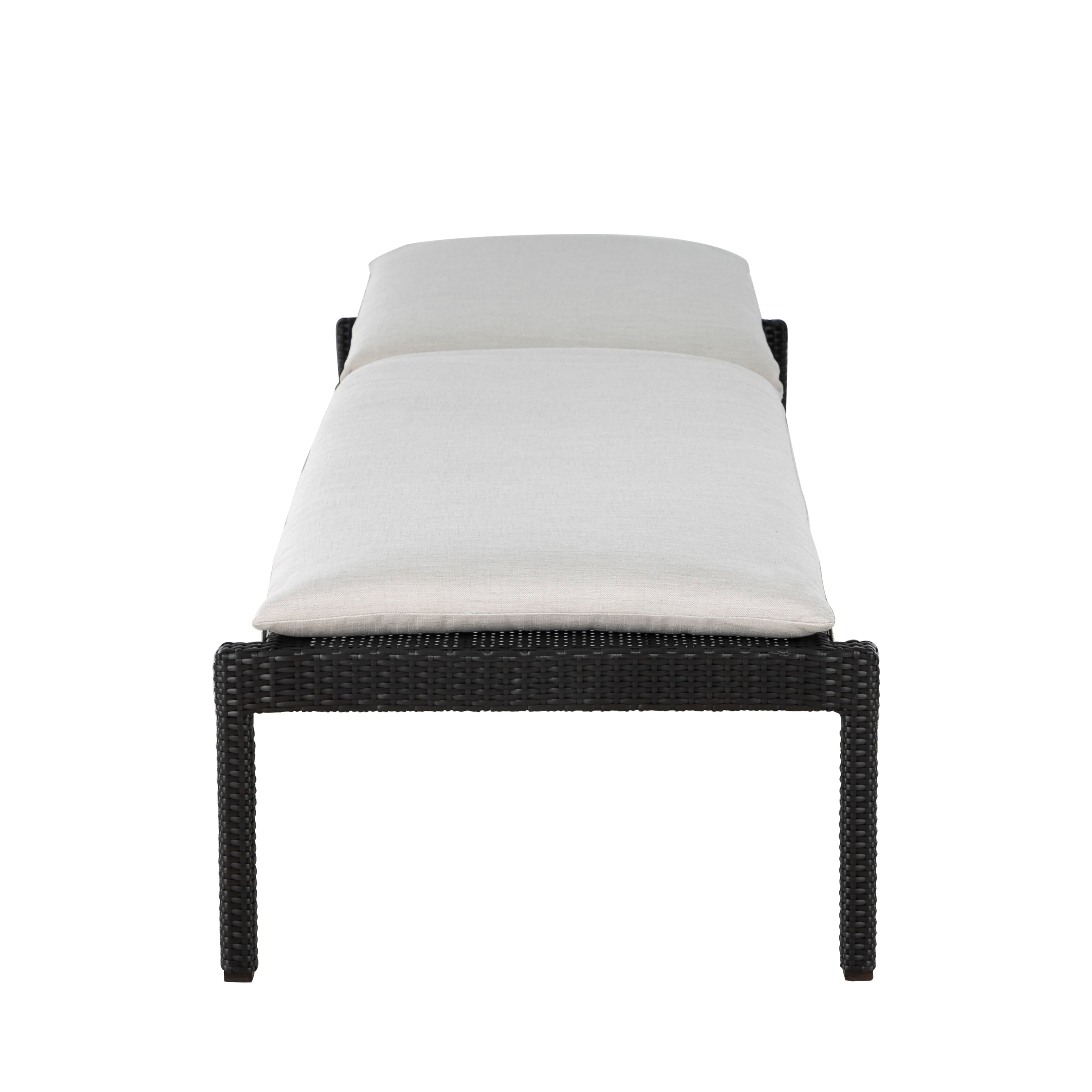 Nathan Wicker Outdoor Armless Chaise Lounge