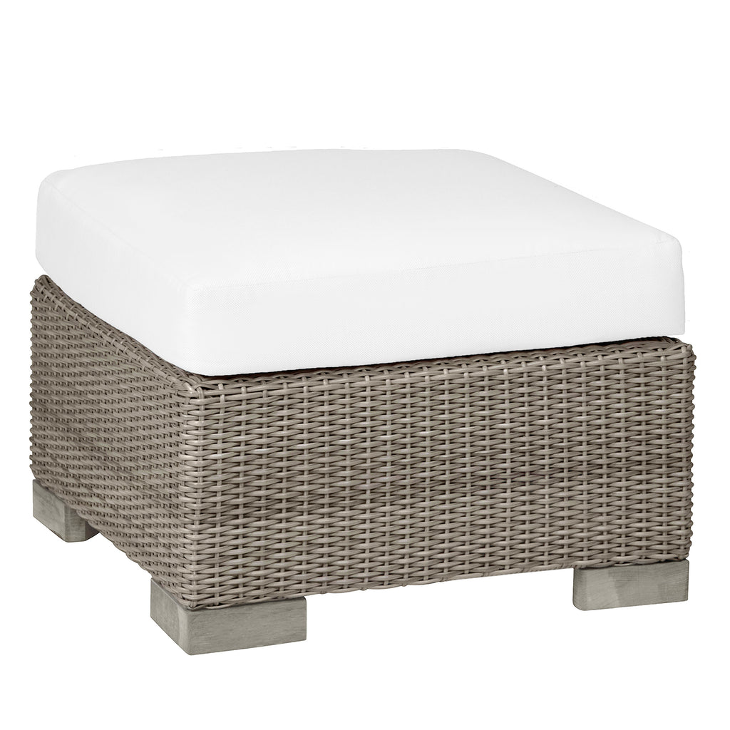 Club N-Dura Resin Wicker Outdoor Woven Ottoman
