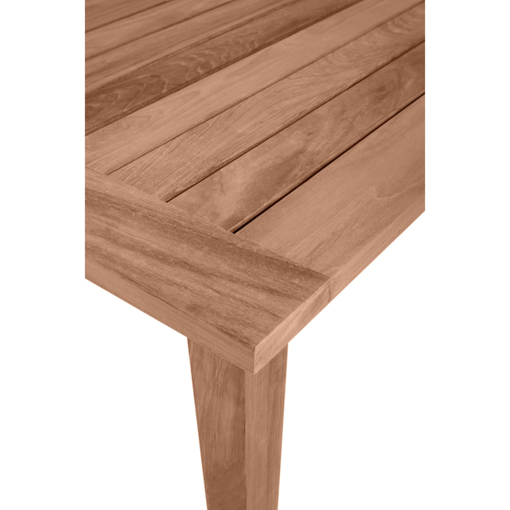 QS Teak Rectangle Farm Table, Natural