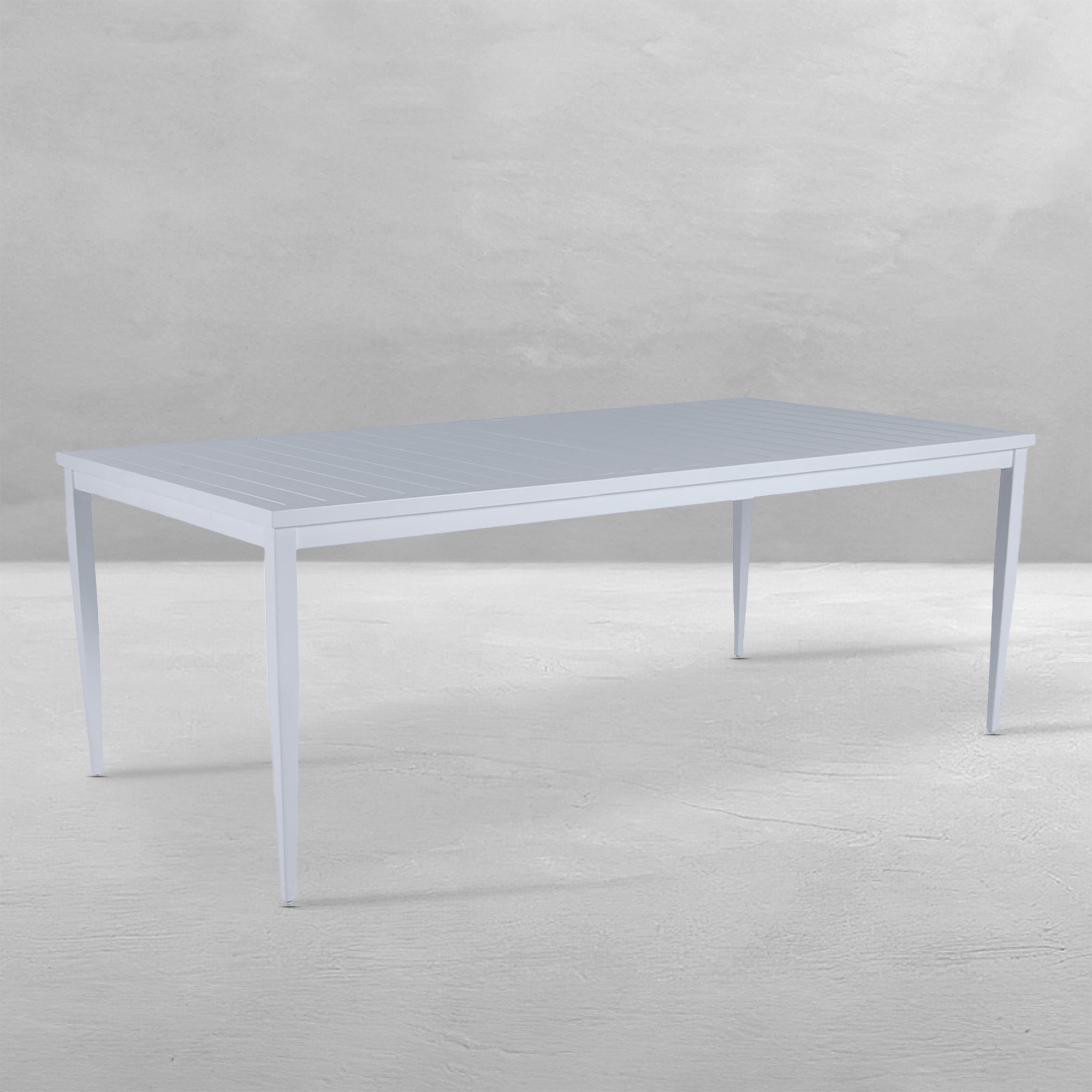 Brookings Rectangle Outdoor Slatted Dining Table