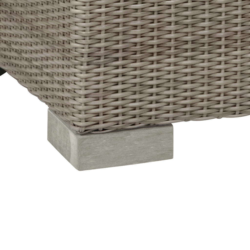 Club N-Dura Resin Wicker Outdoor Woven Ottoman