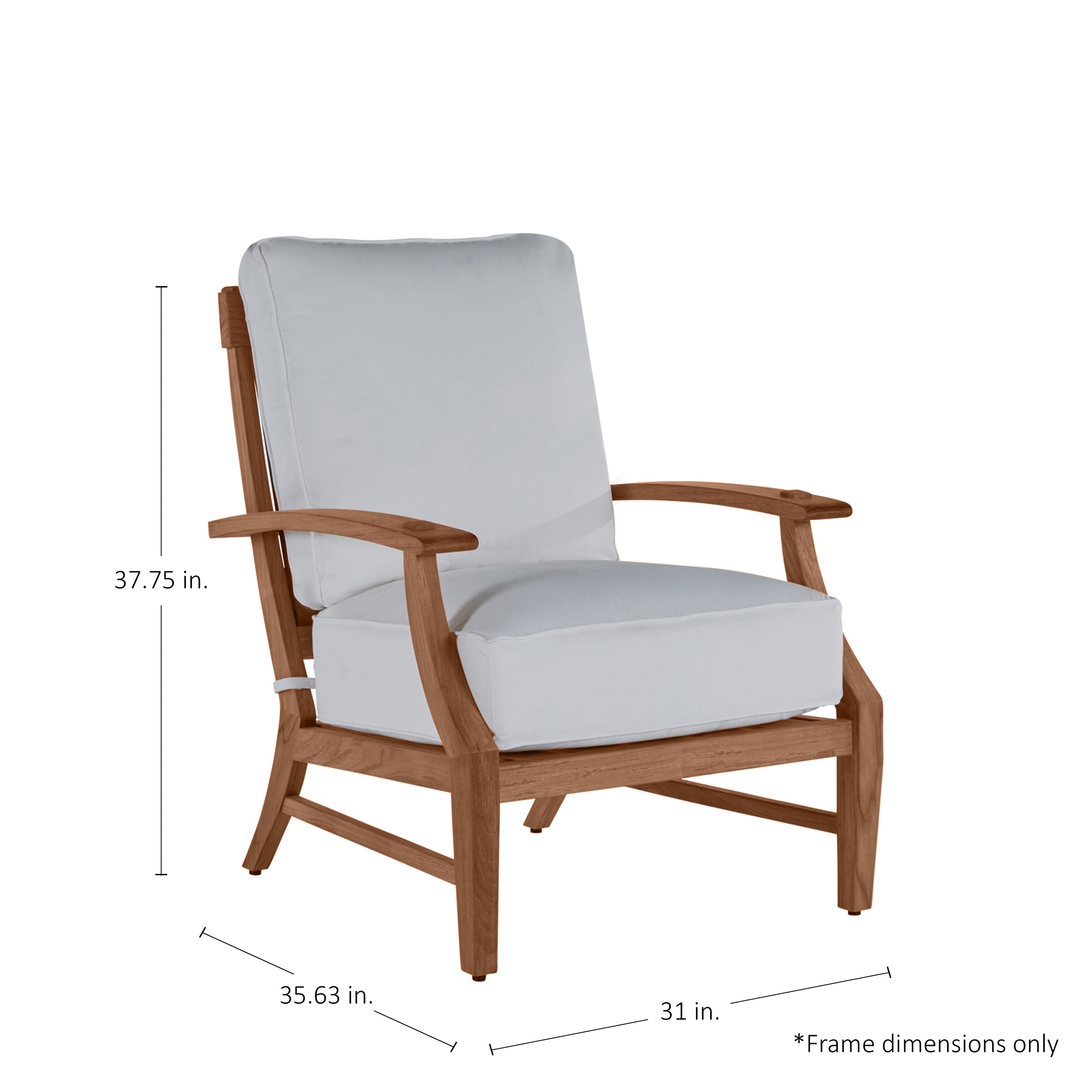 Croquet Teak Outdoor Lounge Chair