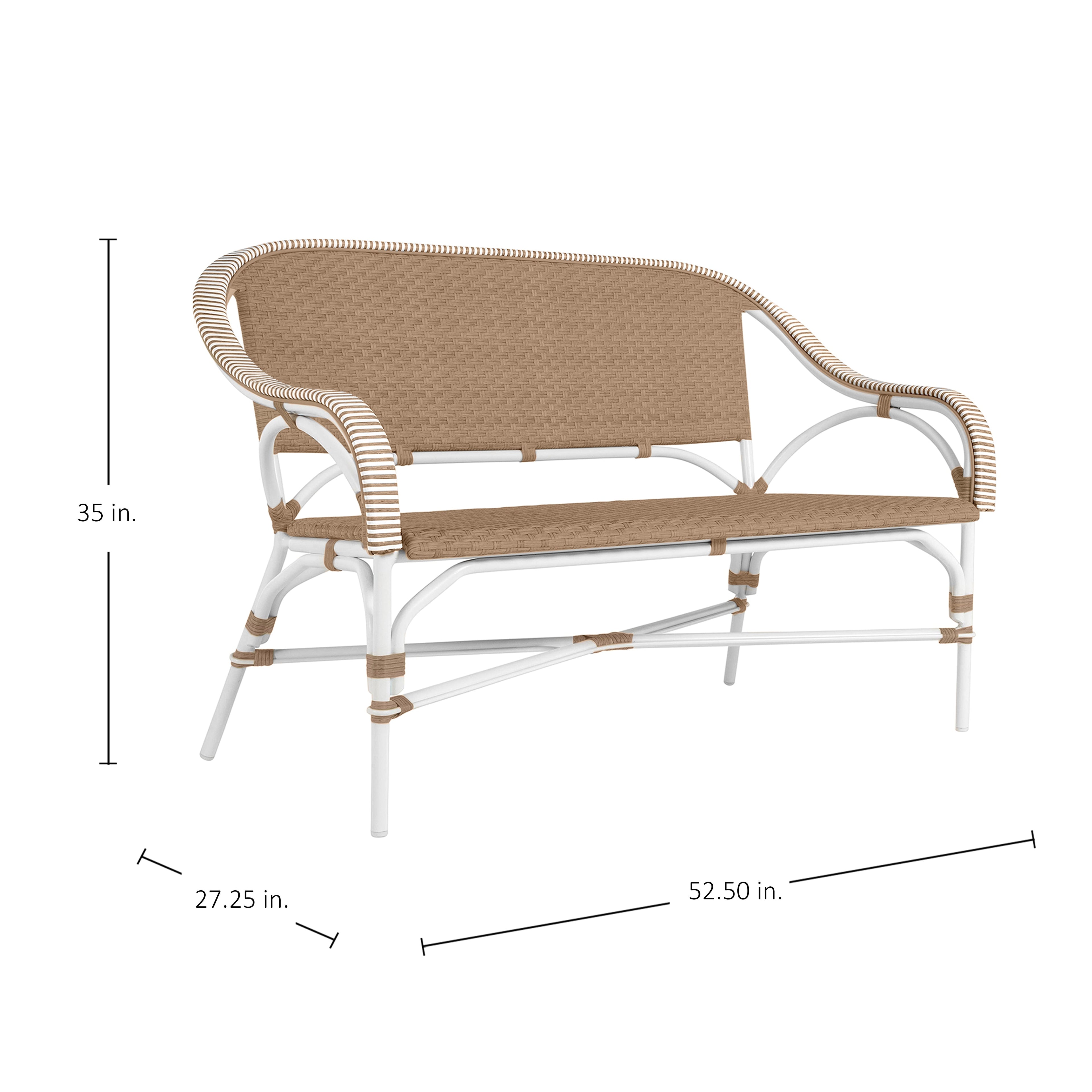 Savoy Resin Wicker Outdoor Loveseat