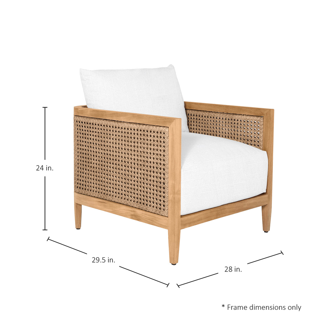 Playa N-Dura Ultra Wicker Teak Lounge Chair