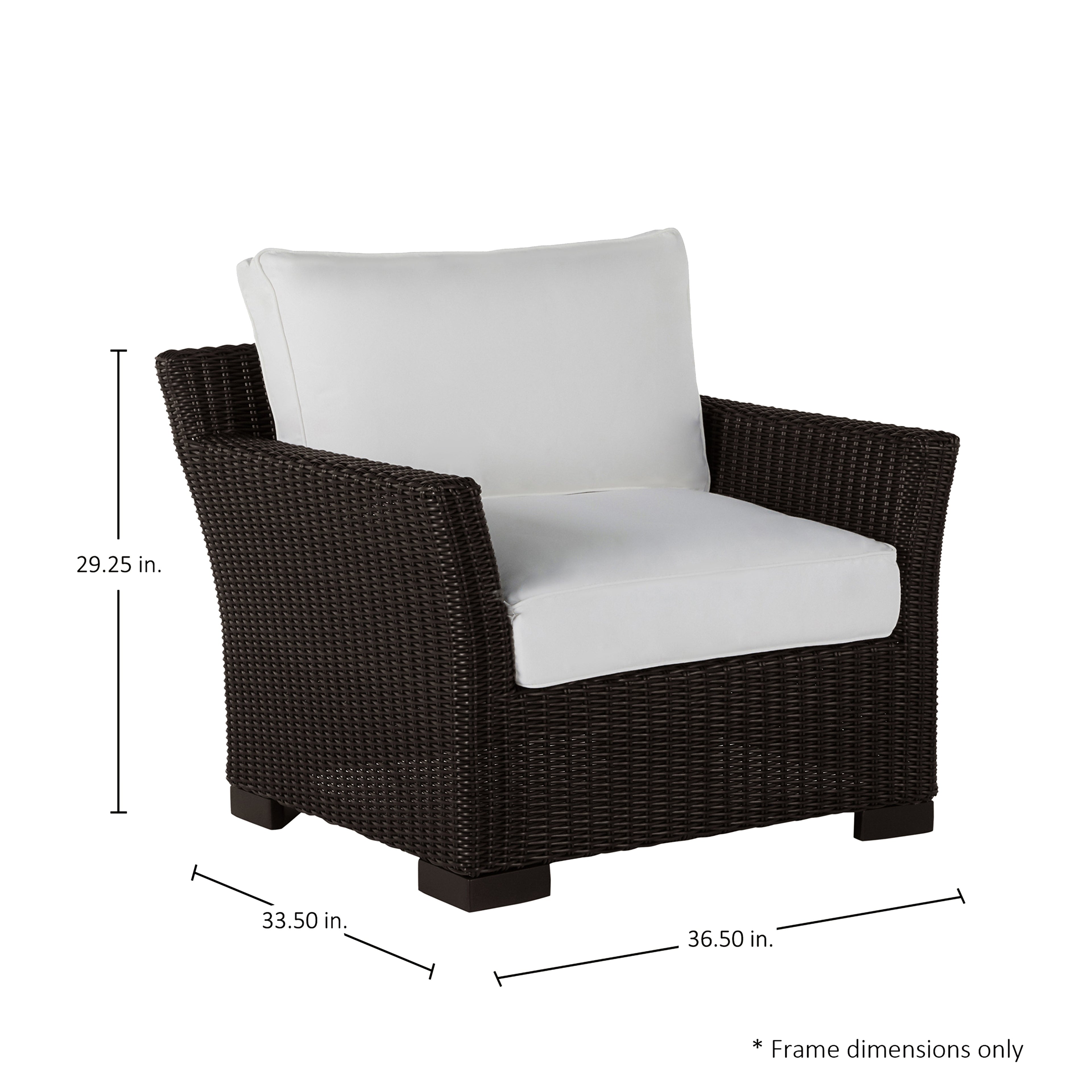 Club Woven Resin Wicker Outdoor Lounge Chair