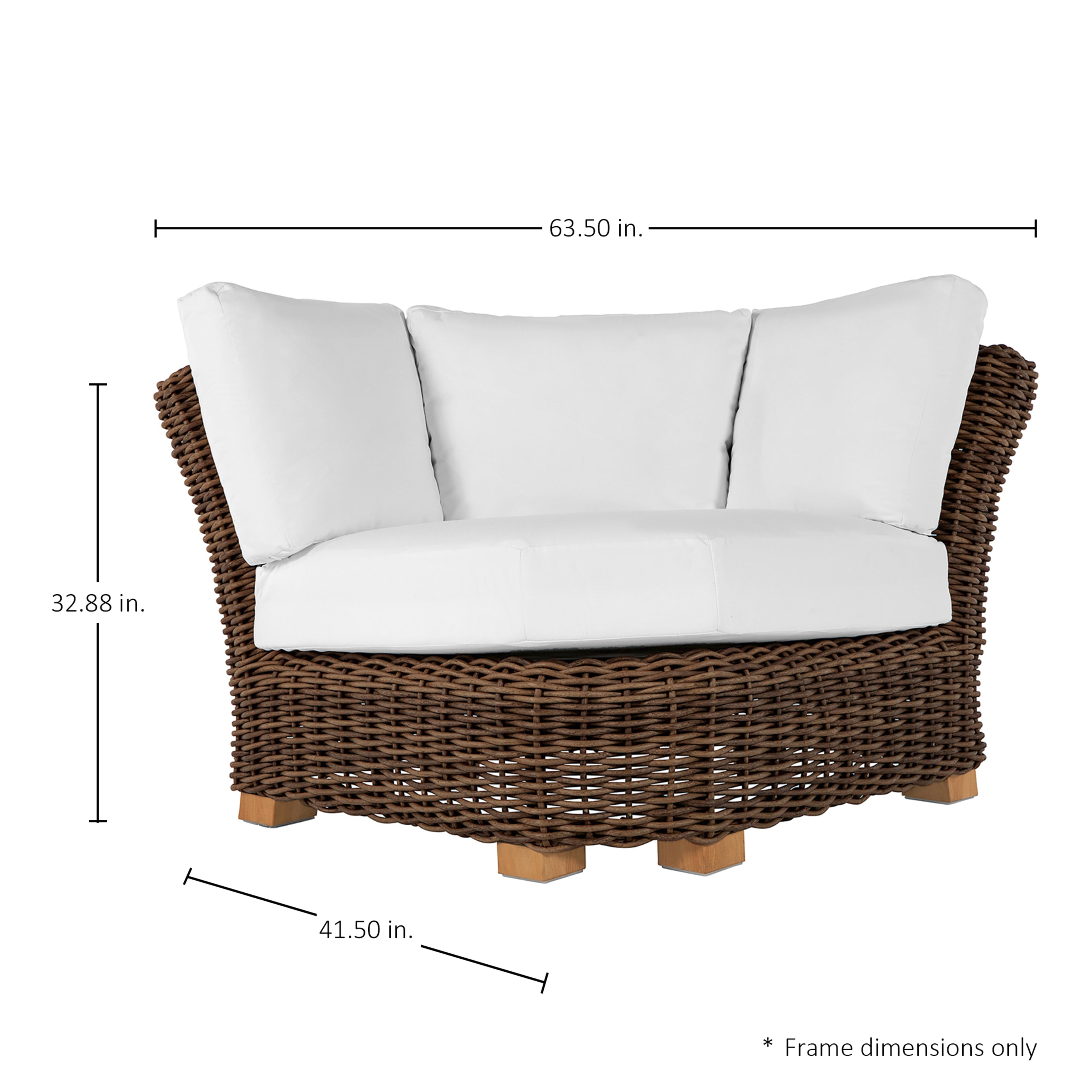 Montauk Resin Wicker Outdoor Corner Sectional Sofa