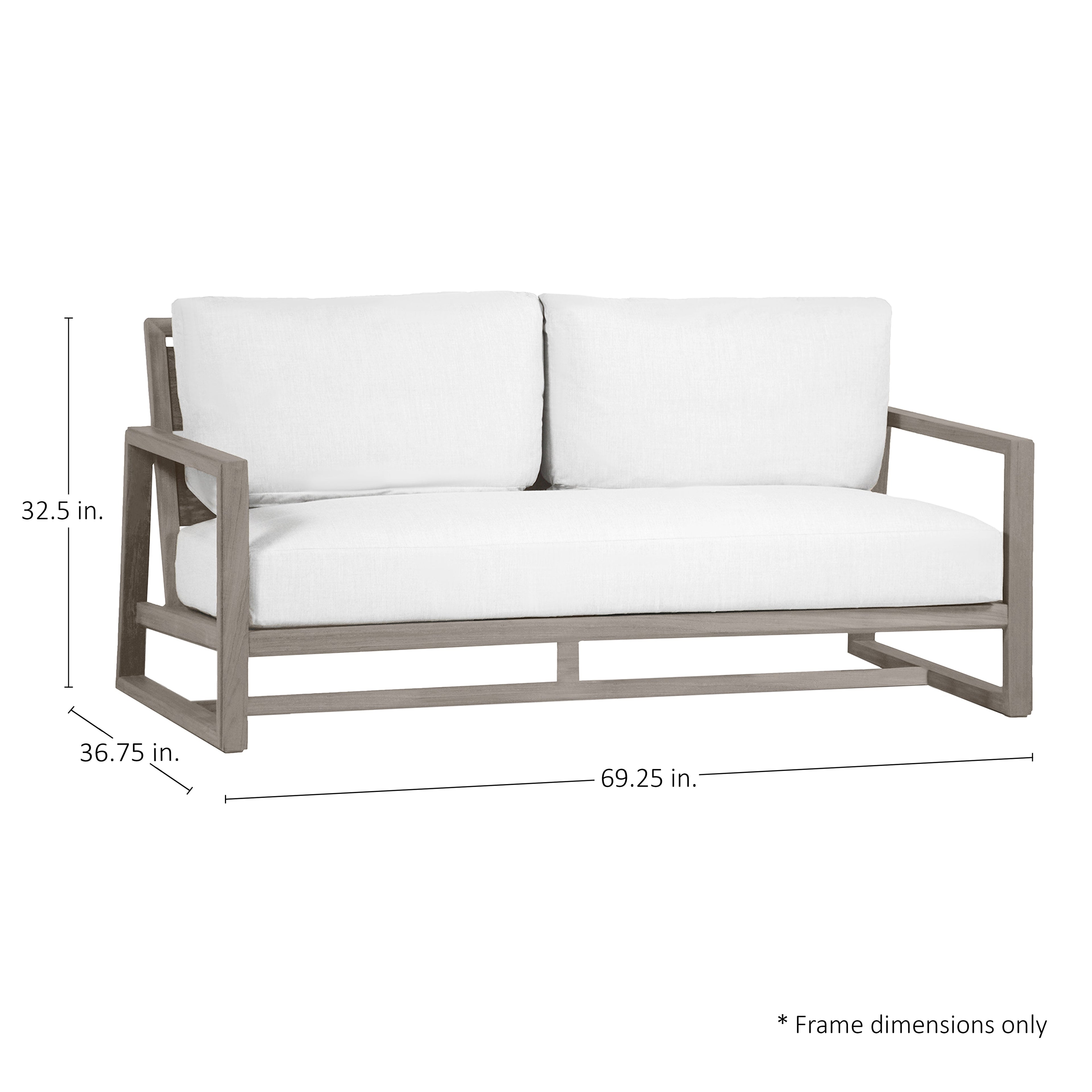 Avondale N-Dura Wood Outdoor Loveseat