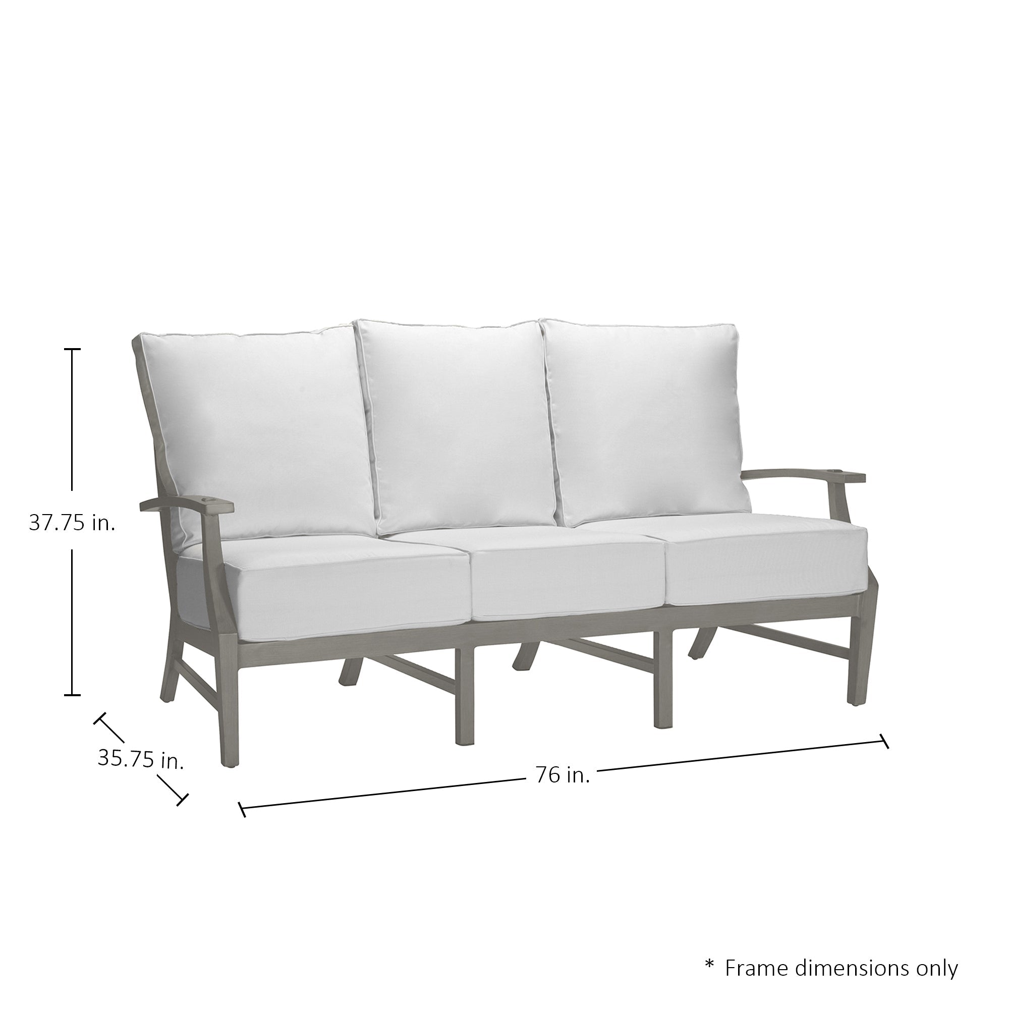 Croquet Aluminum Outdoor Sofa