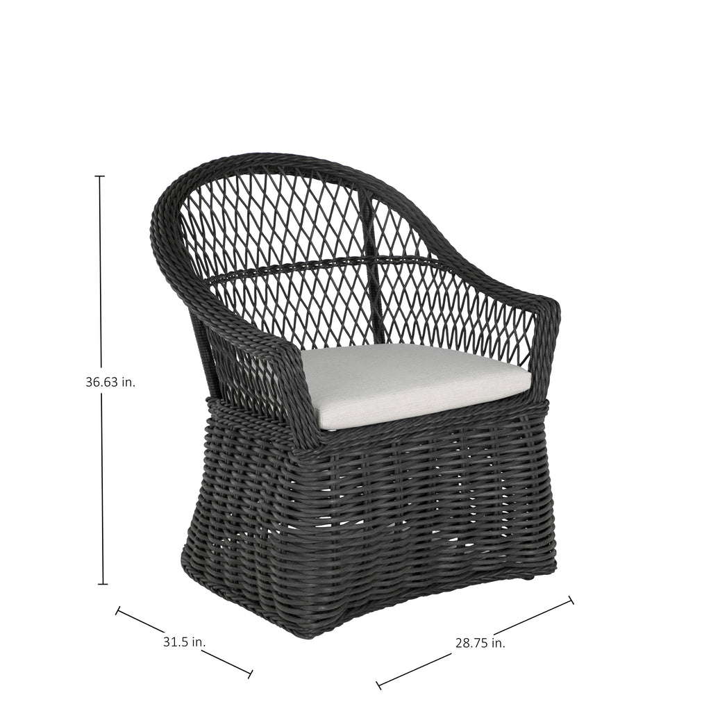 Soho Woven N-Dura Resin Wicker Outdoor Arm Chair