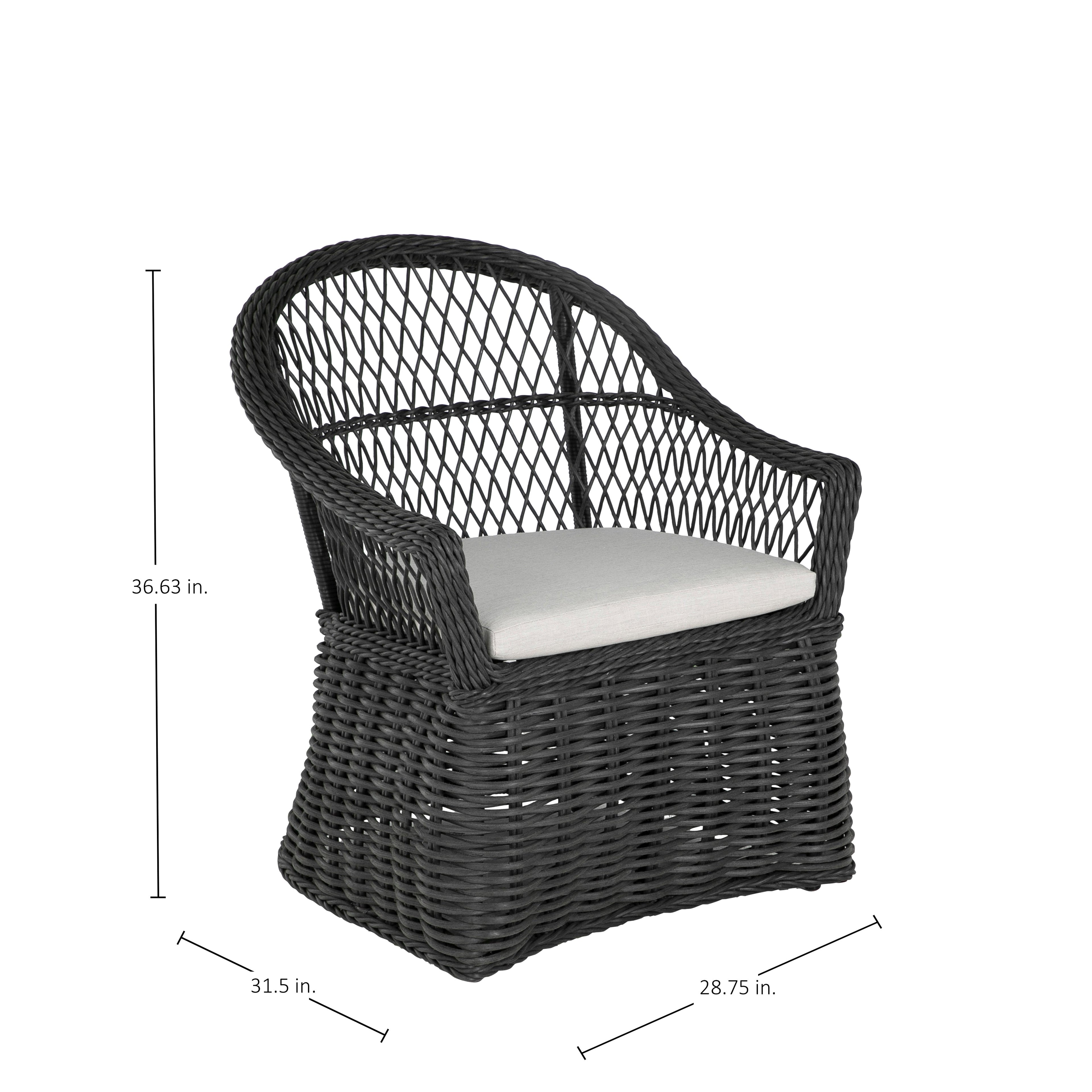 Soho Woven N-Dura Resin Wicker Outdoor Arm Chair