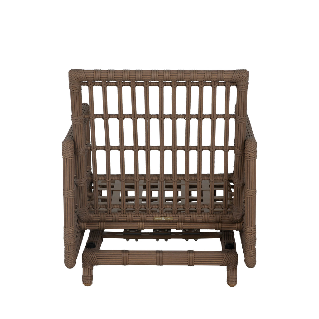 Newport Wicker Outdoor Woven Spring Lounge Chair