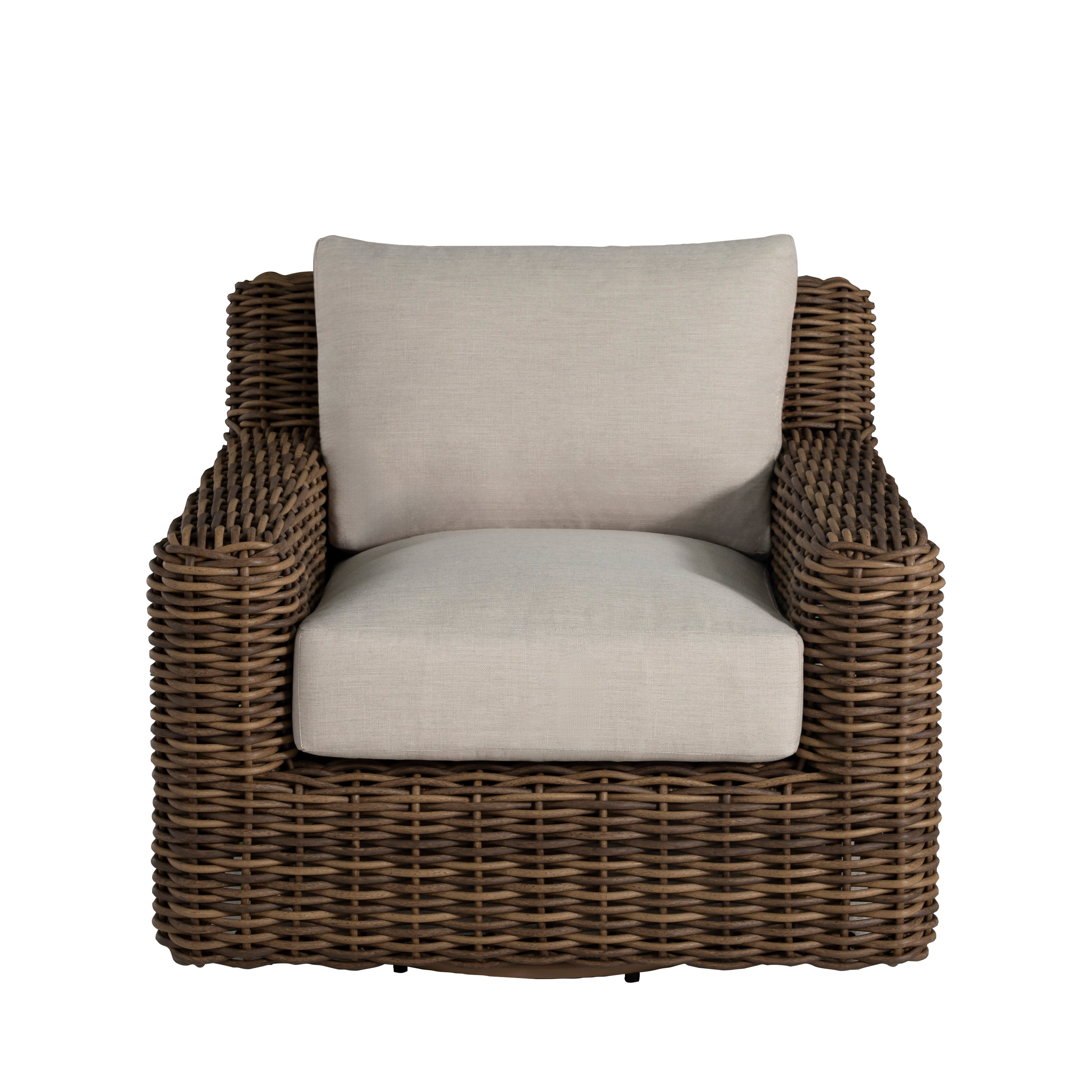 Montauk Resin Wicker Outdoor Swivel Lounge Chair