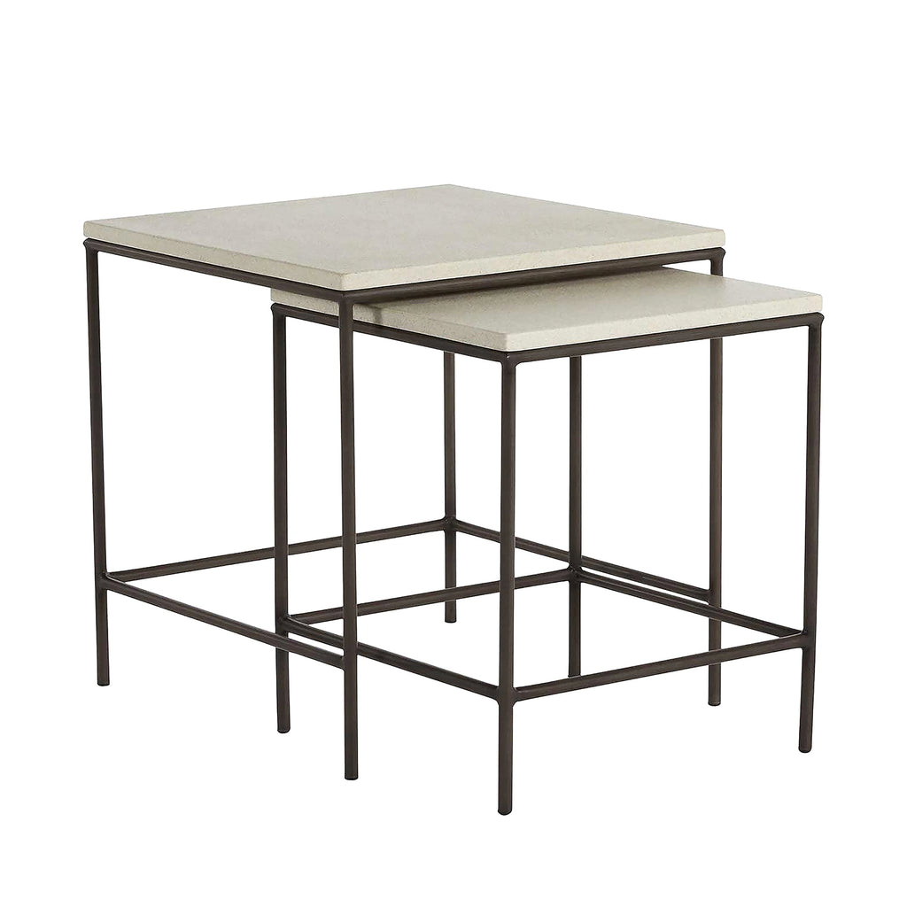 Abby Wrought Iron Square Outdoor Stacking Table