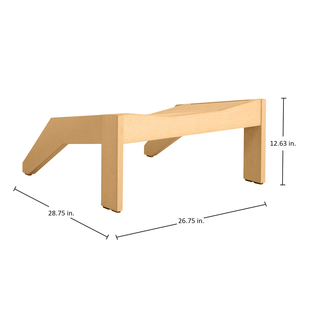 Ashland N-Dura Wood Outdoor Ottoman