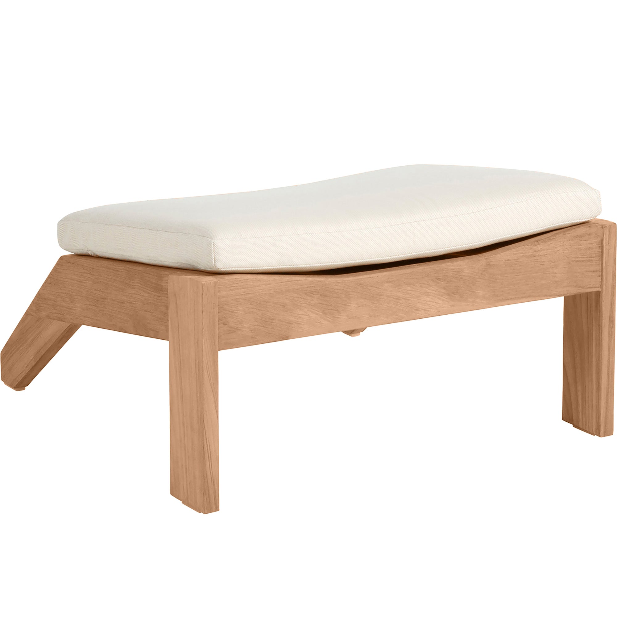 Ashland Teak Adirondack Outdoor Woven Ottoman