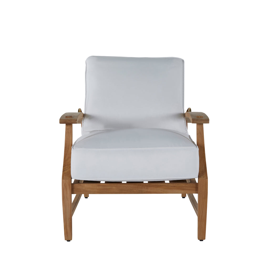 Croquet Teak Outdoor Recliner Chair