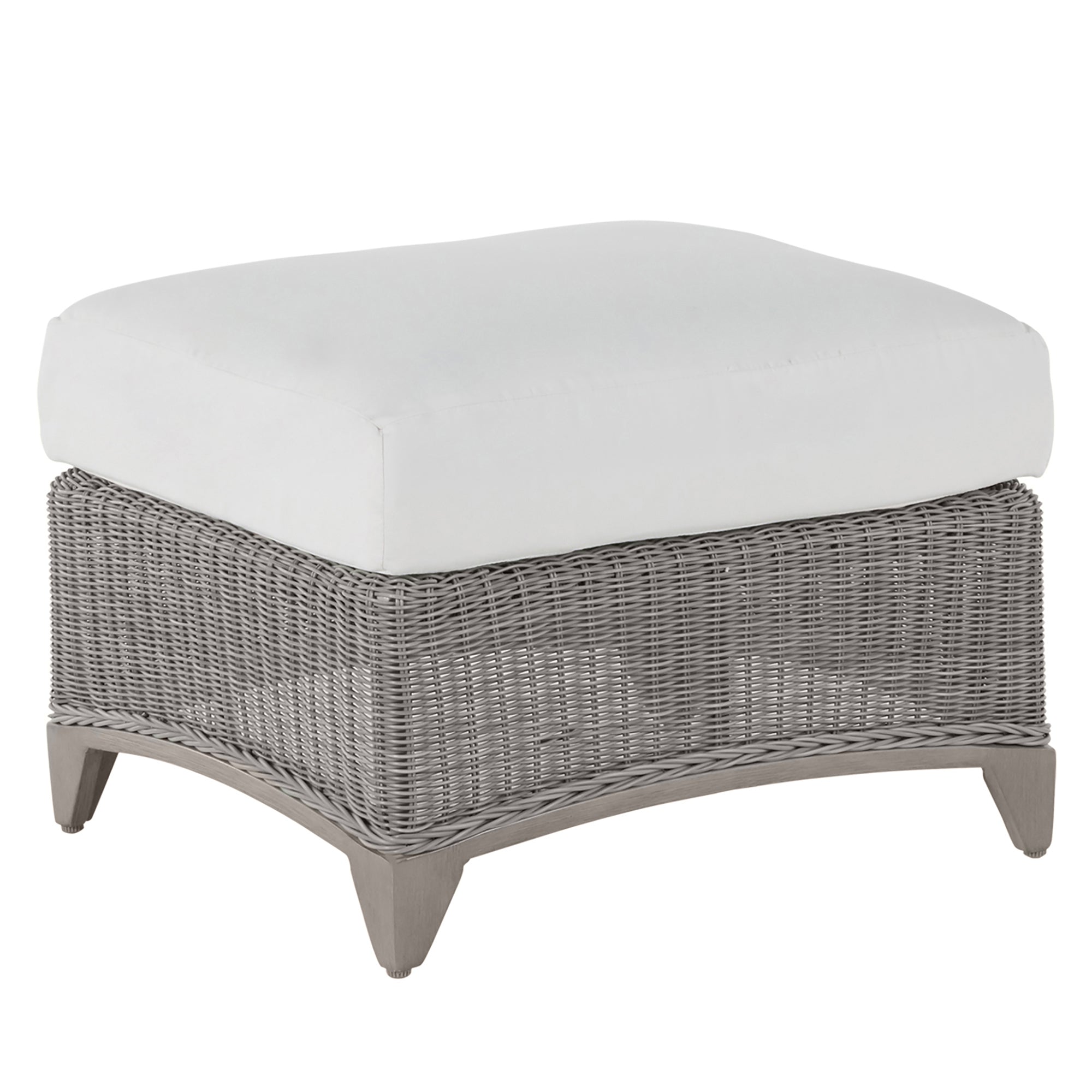 Astoria N-Dura Resin Wicker Outdoor Woven Ottoman