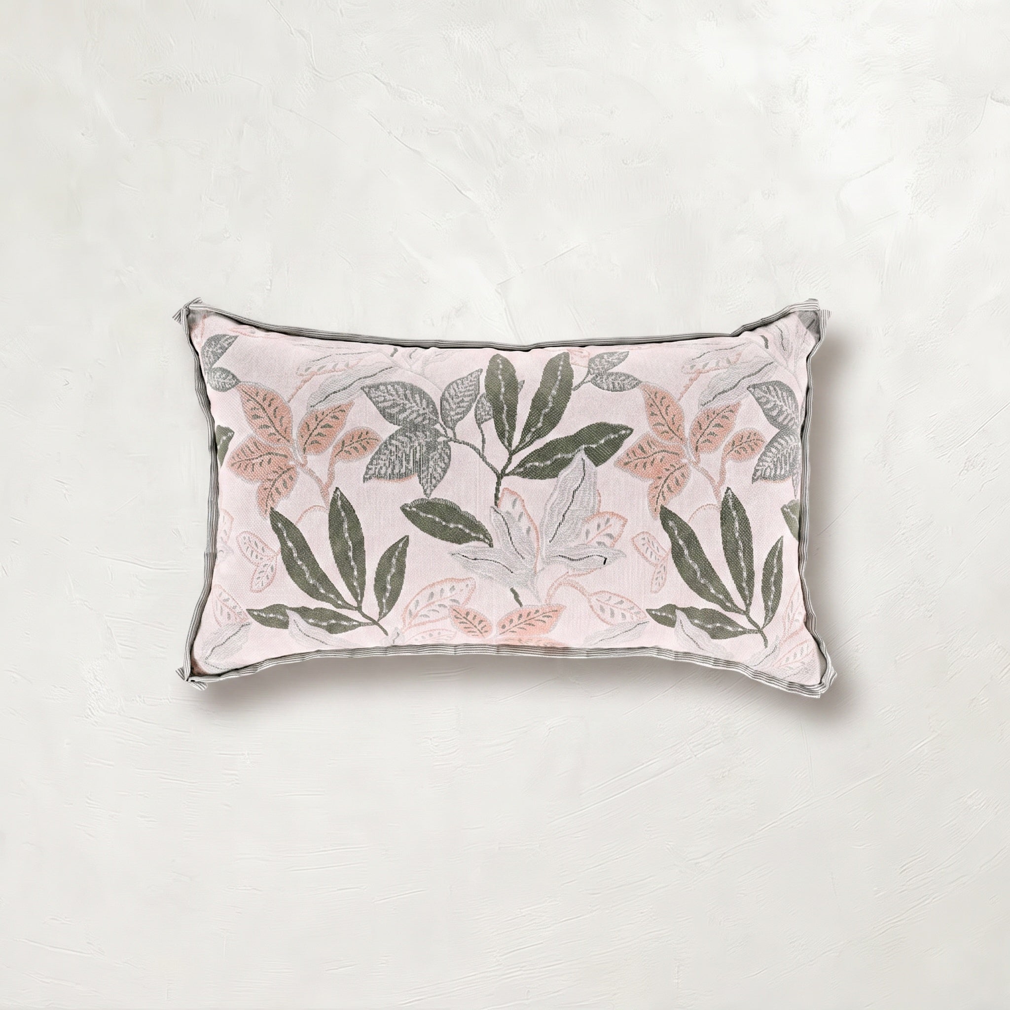 Verdant Blush Outdoor Throw Pillow
