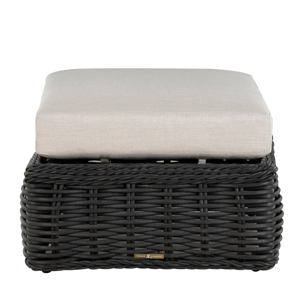 Soho N-Dura Resin Wicker Outdoor Woven Ottoman