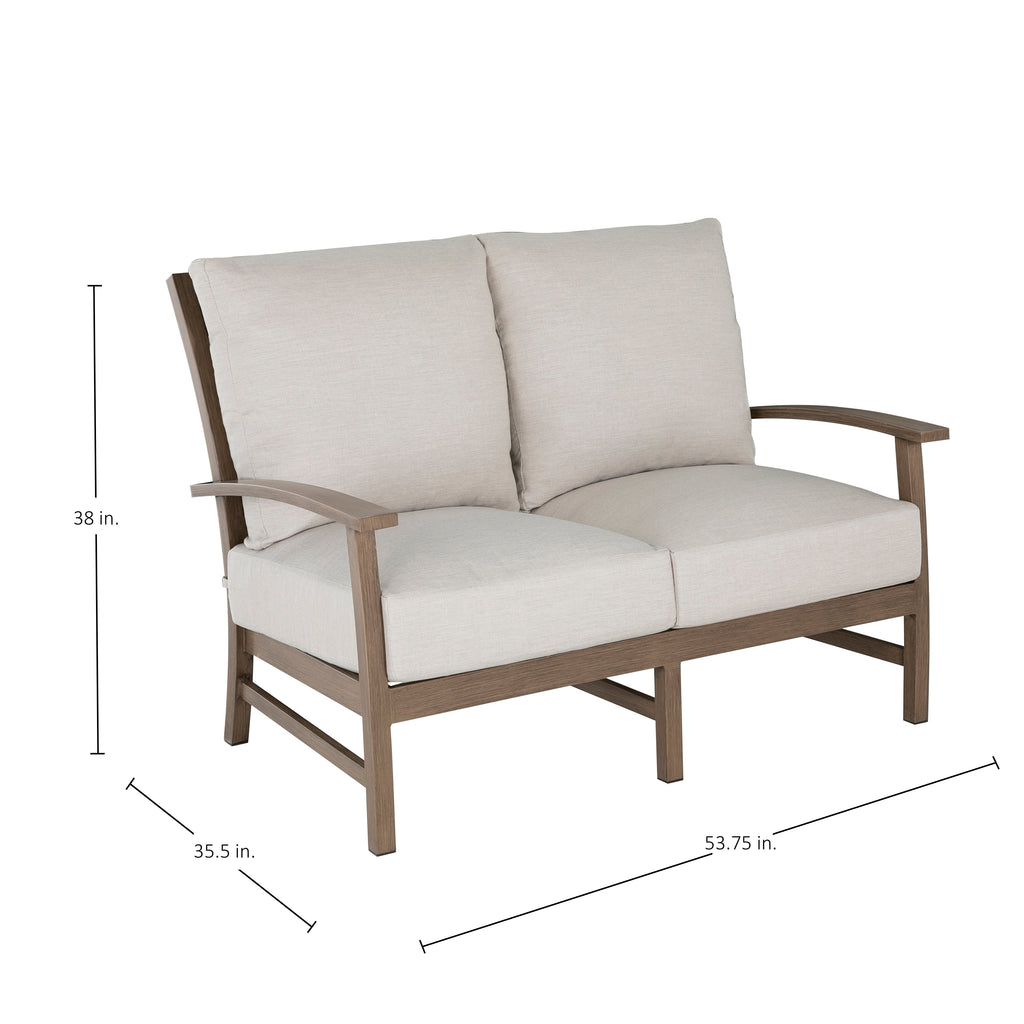 Charleston Aluminum Outdoor Loveseat