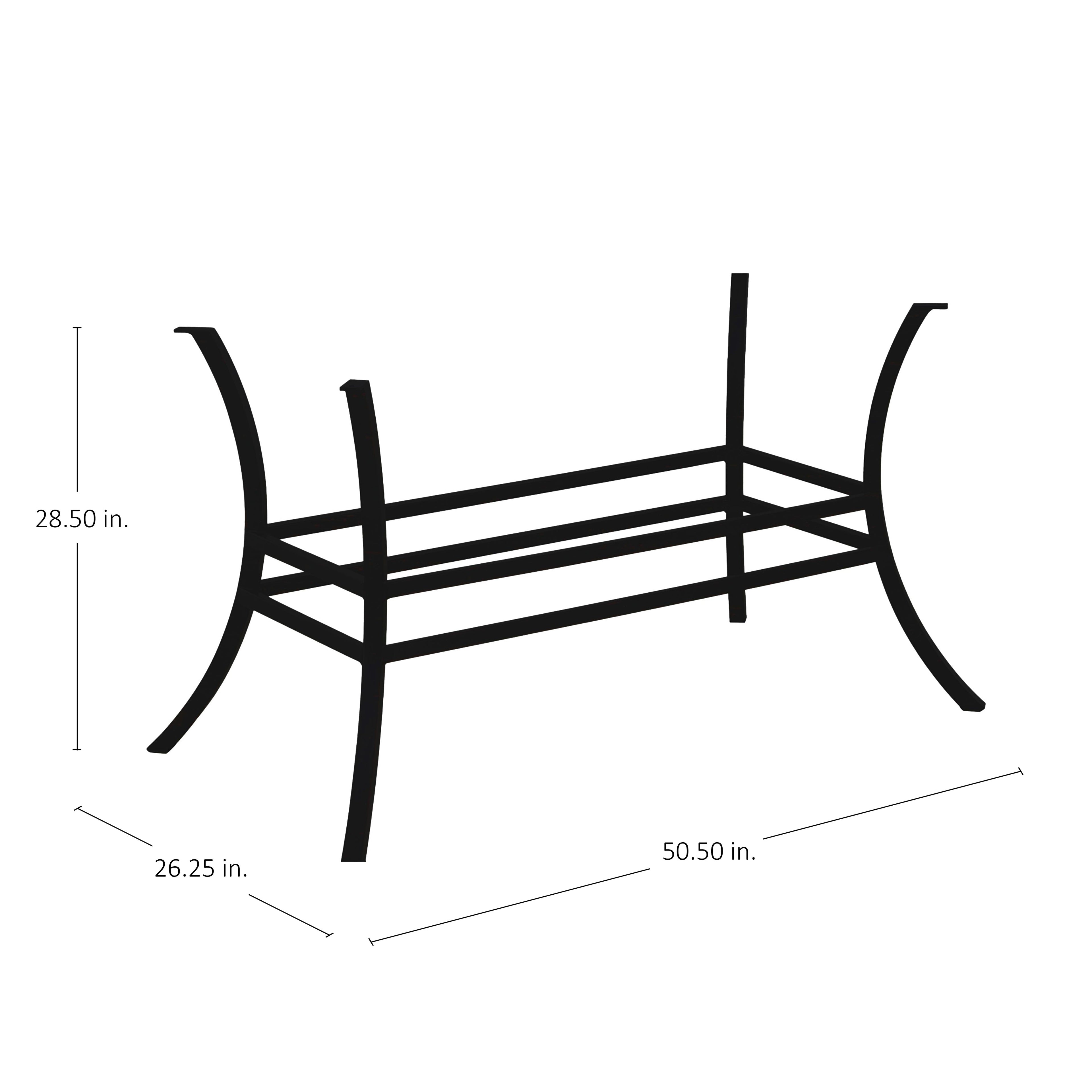 Cort Rectangle Outdoor Pedestal Table Base