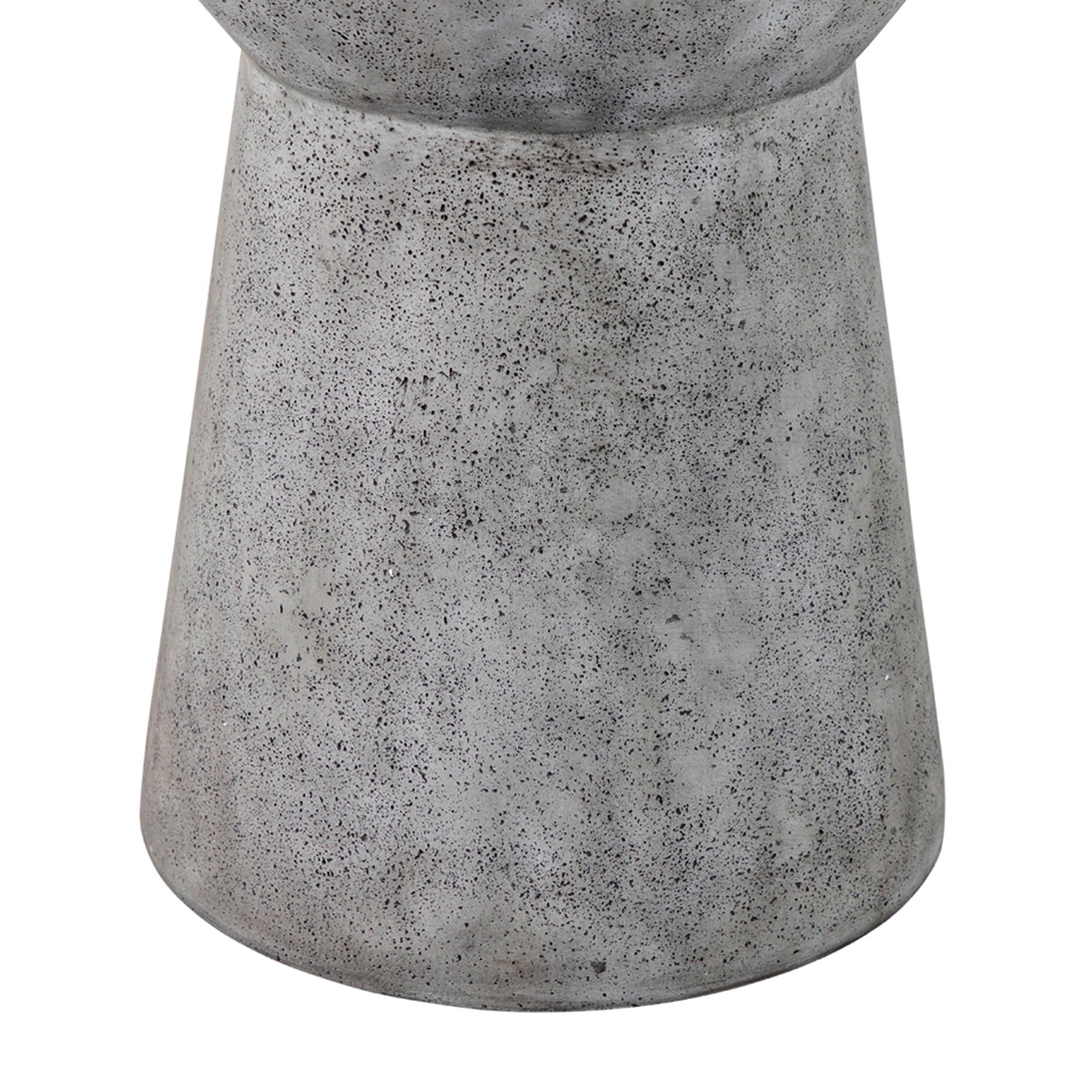 Ibis Cast Stone Round Outdoor Pedestal End Table
