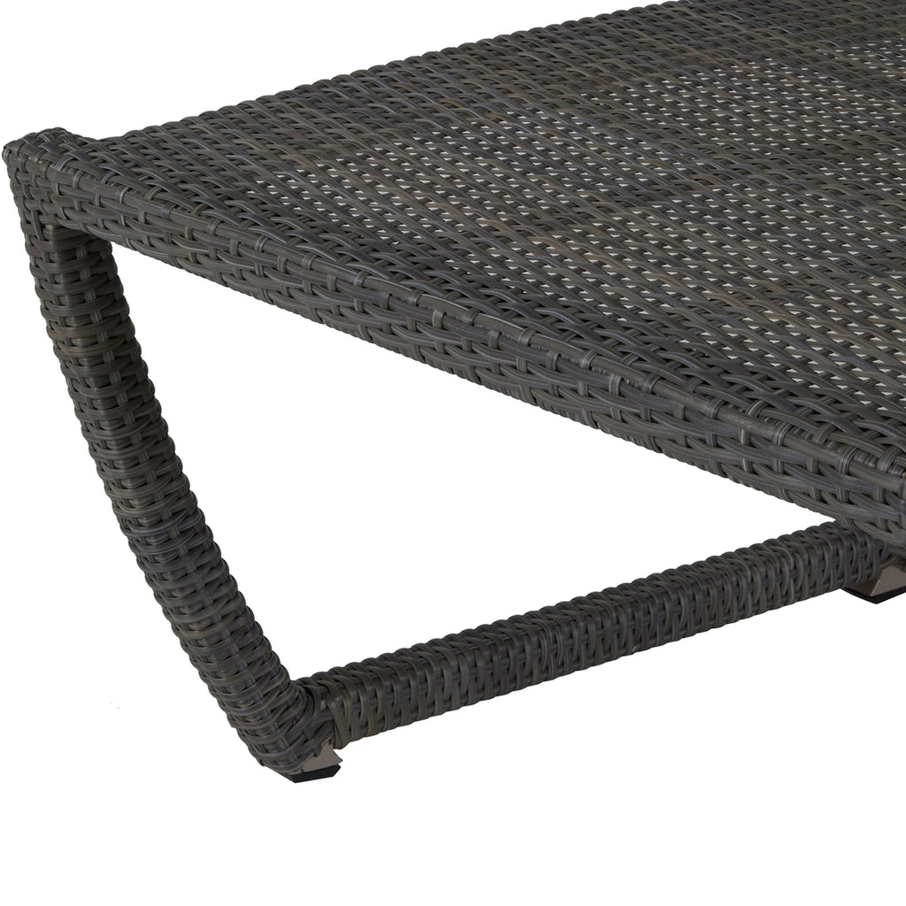 Skye Wicker Outdoor Armless Chaise Lounge