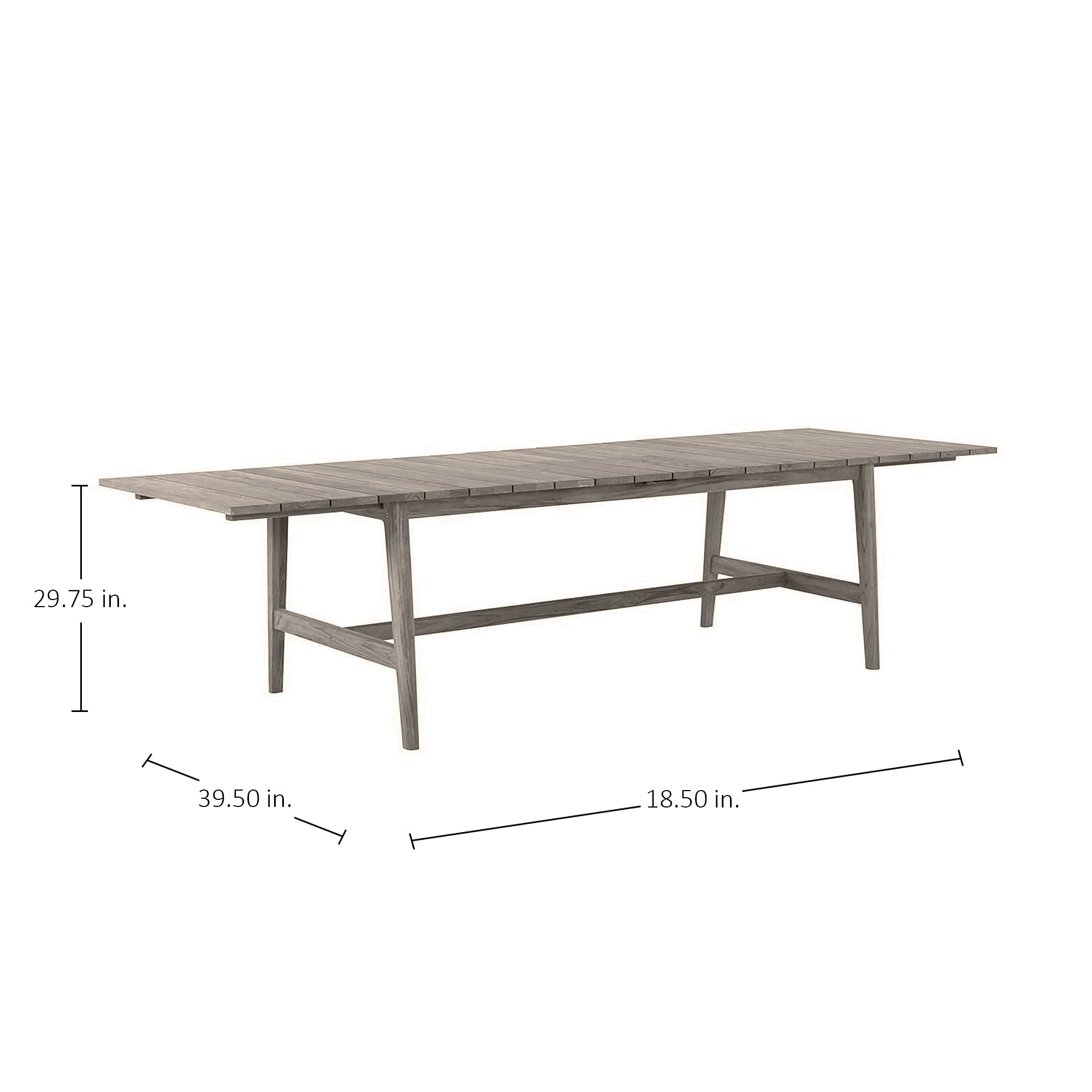Coast Rectangle Outdoor Extendable Dining Table