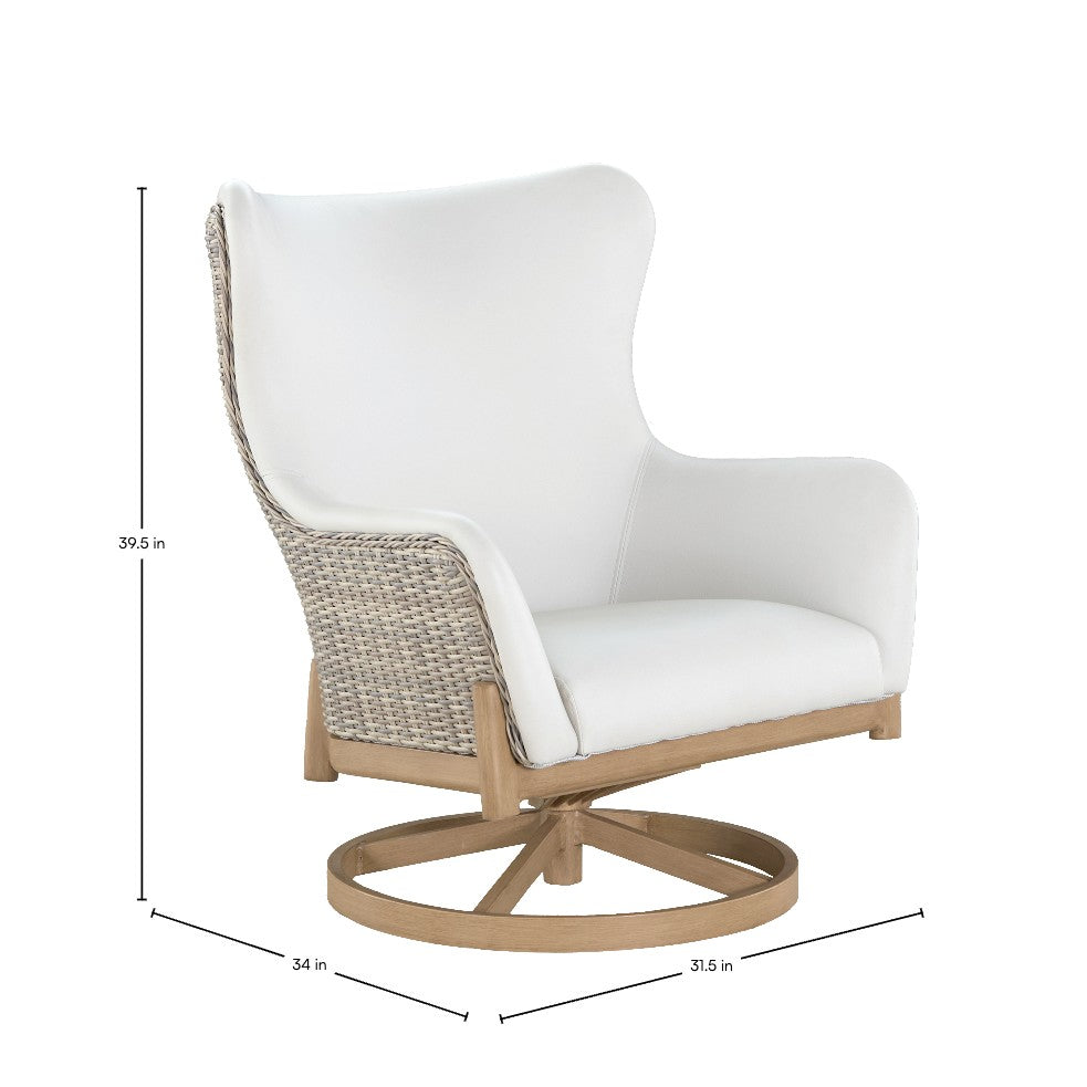 Palma Swivel Rocker Wingback Lounge