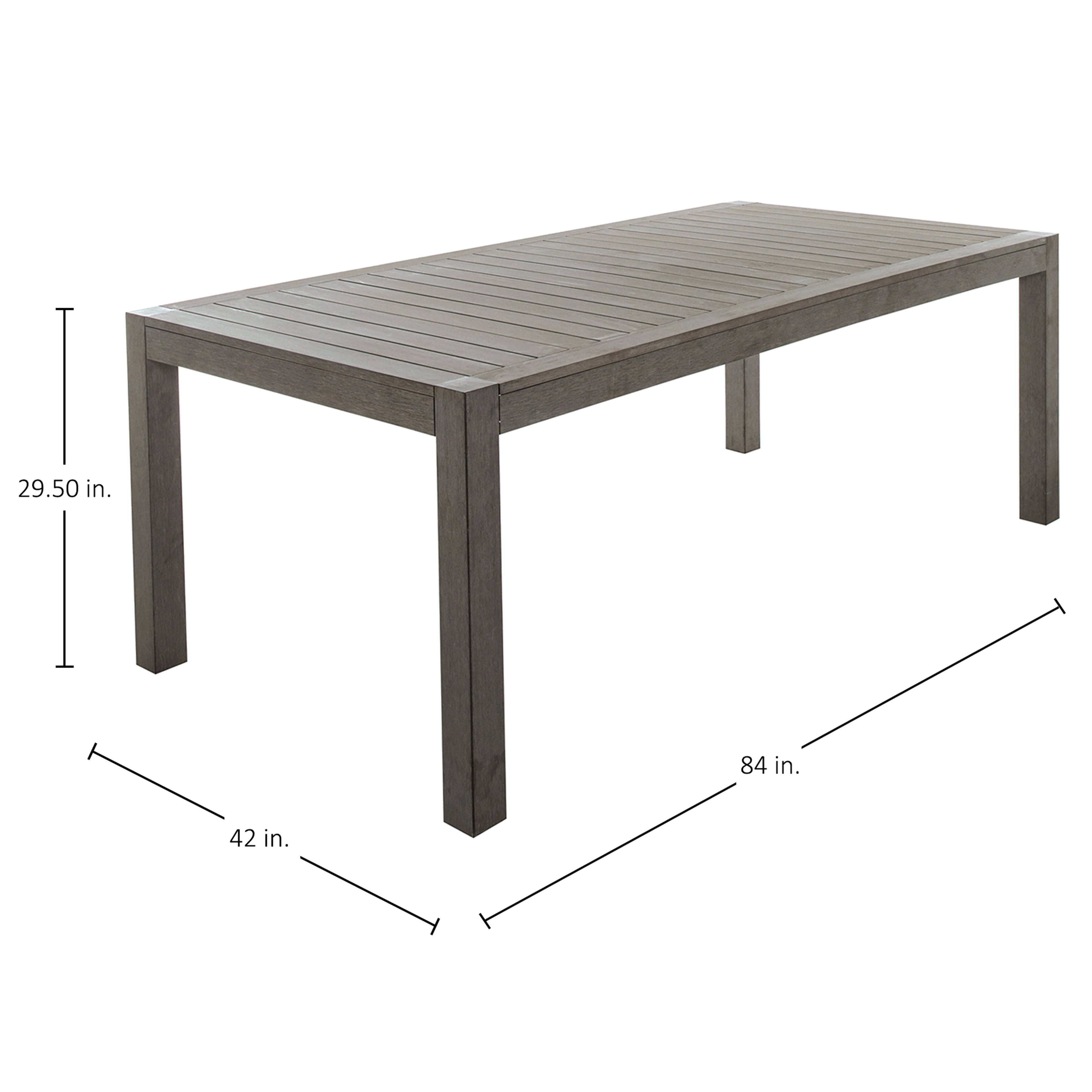 Portside 84" x 42" Rectangle Outdoor Table Top