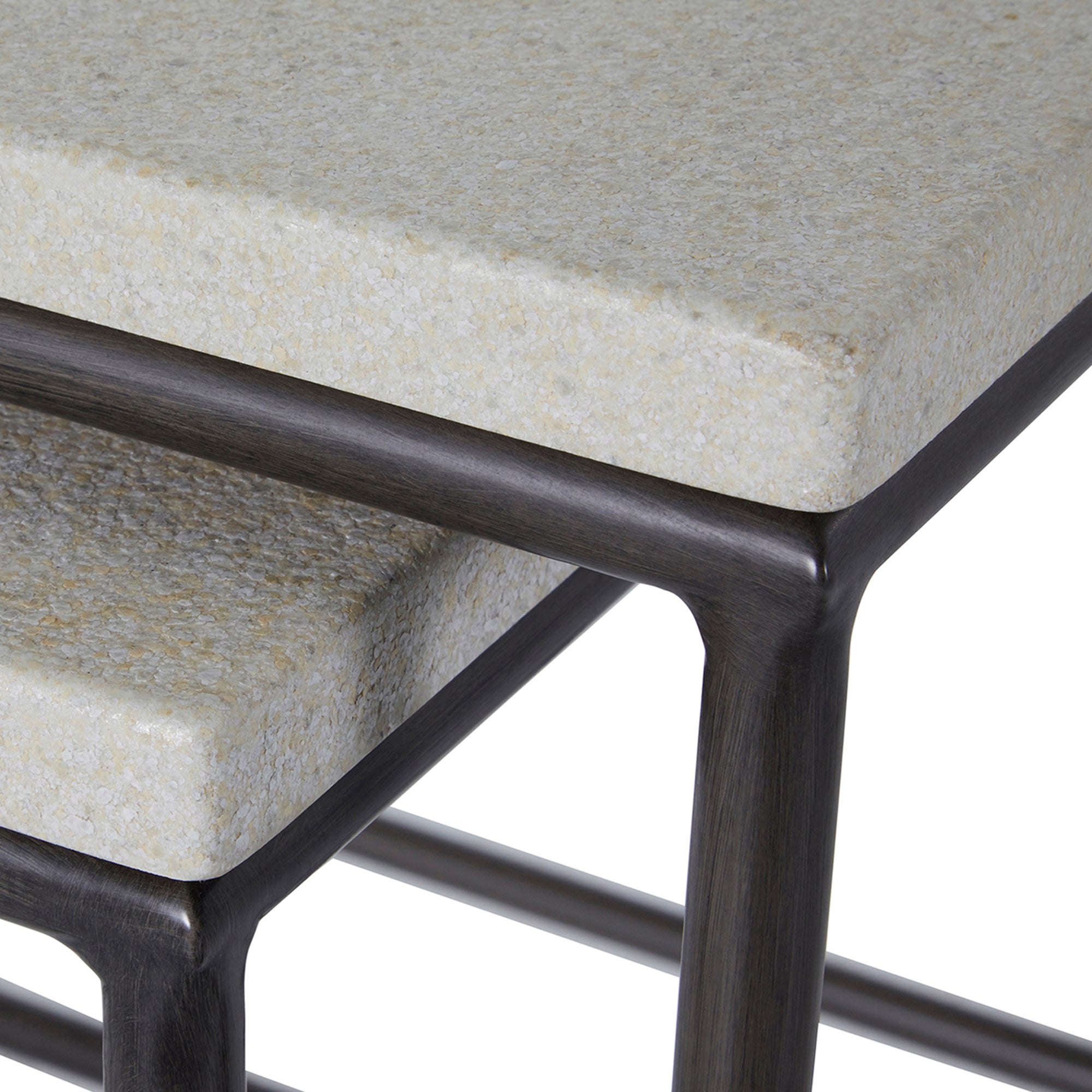Abby Wrought Iron Square Outdoor Stacking Table