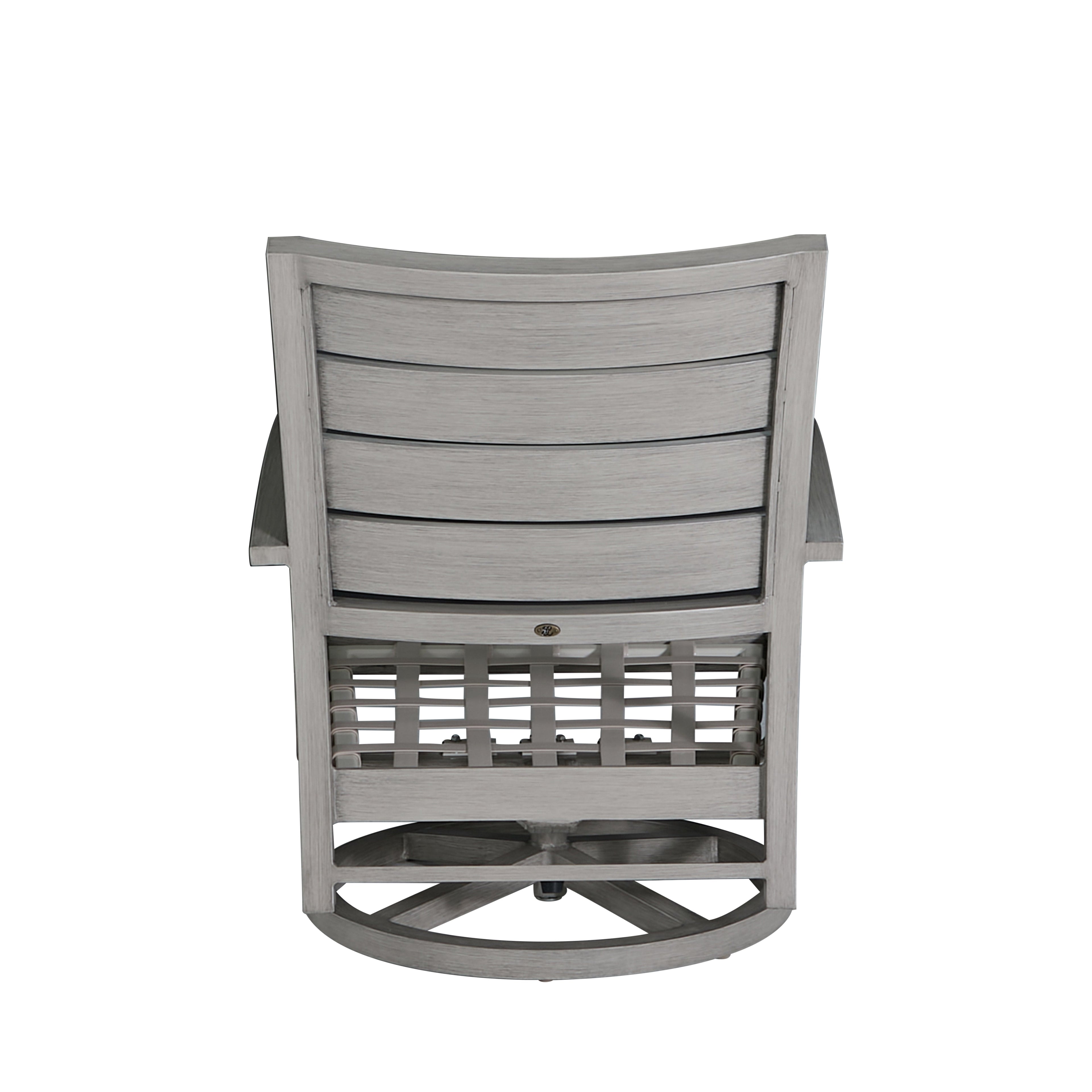 Charleston Aluminum Swivel Rocker Lounge Chair