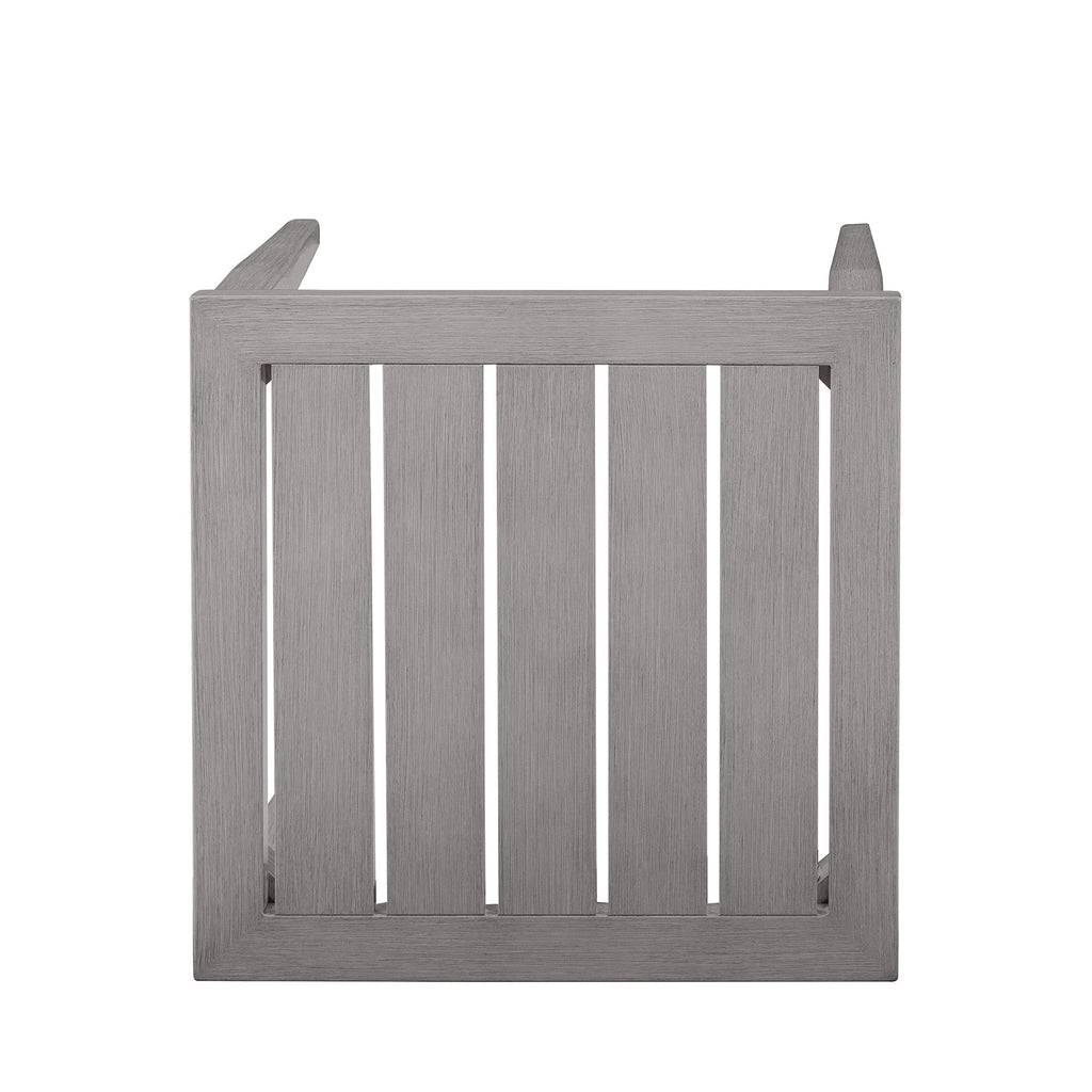 Brookings 20" Square Outdoor Slatted End Table
