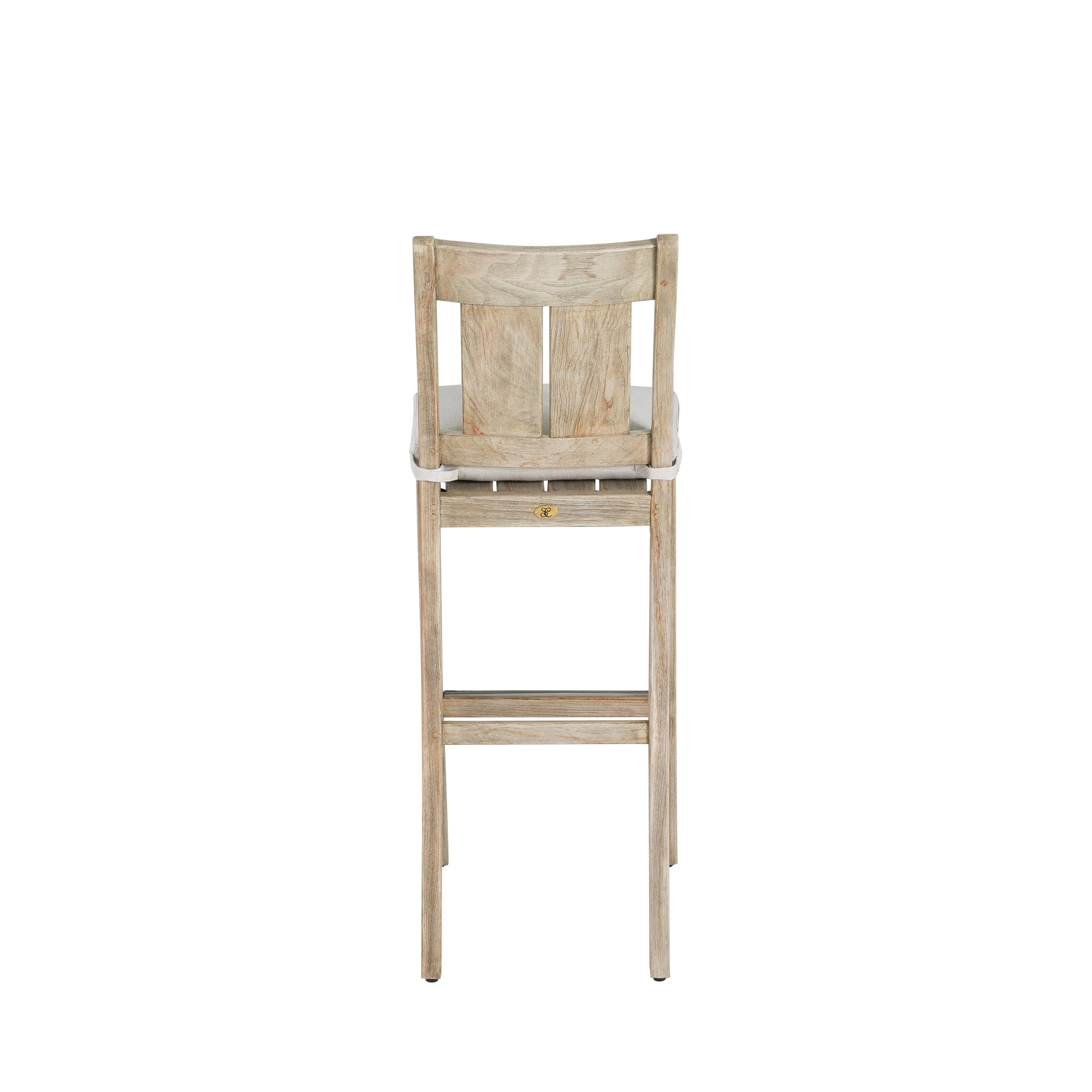 Croquet Teak Outdoor Bar Stool