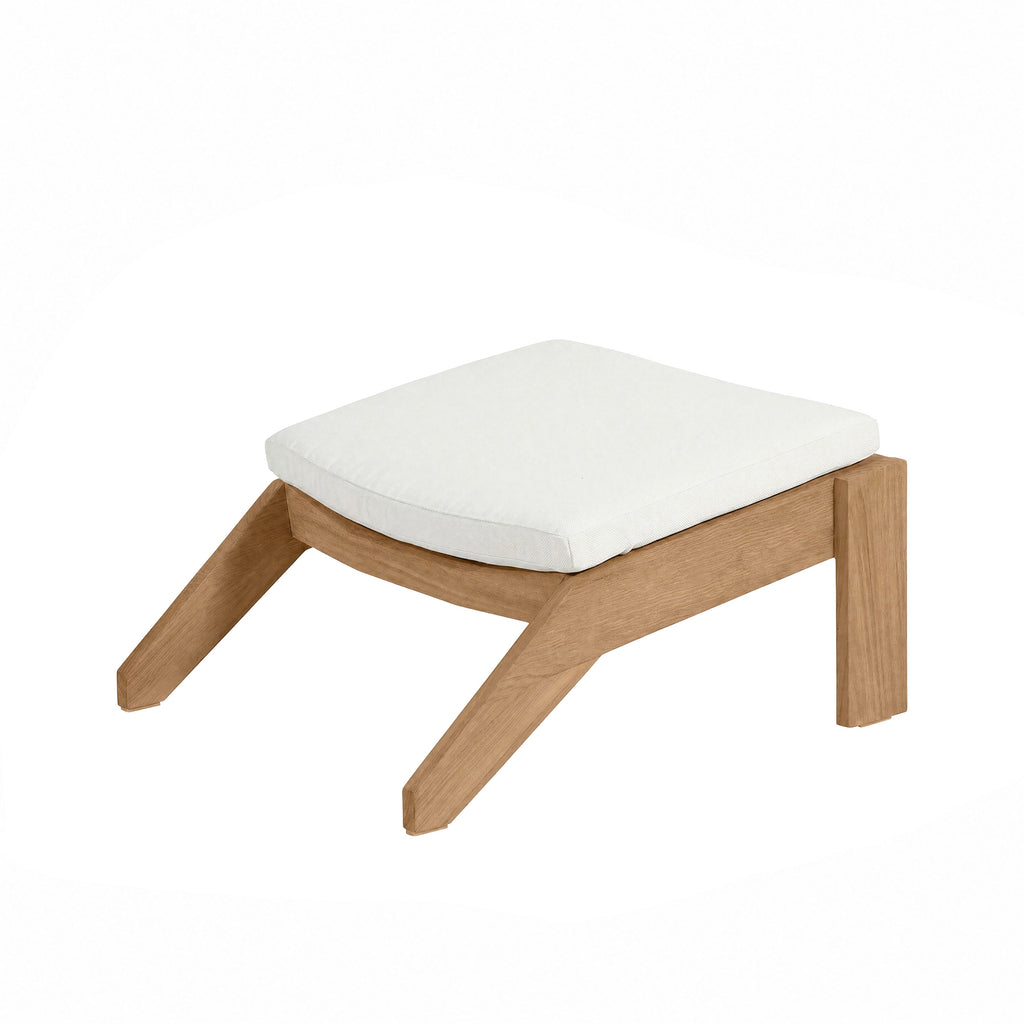Ashland Teak Adirondack Outdoor Woven Ottoman
