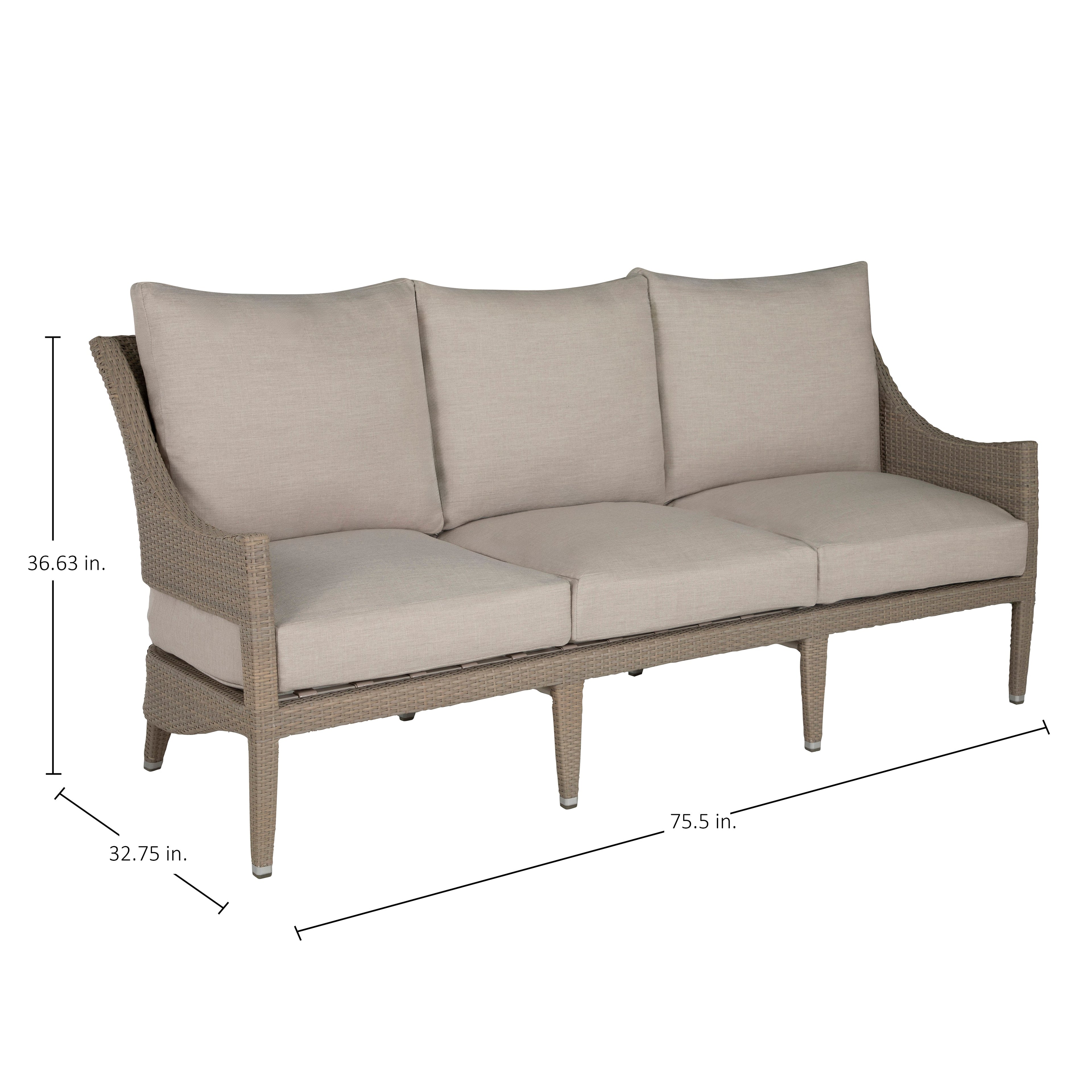 Athena Resin Wicker Outdoor Sofa