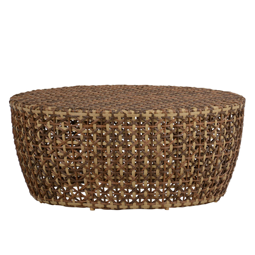 Largo Wicker Round Outdoor Pedestal Coffee Table