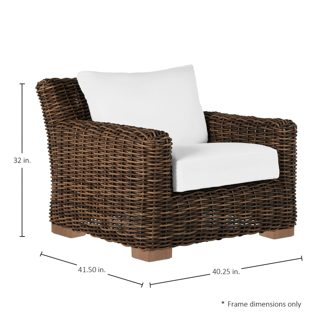 Montauk N-Dura Resin Wicker Outdoor Lounge Chair