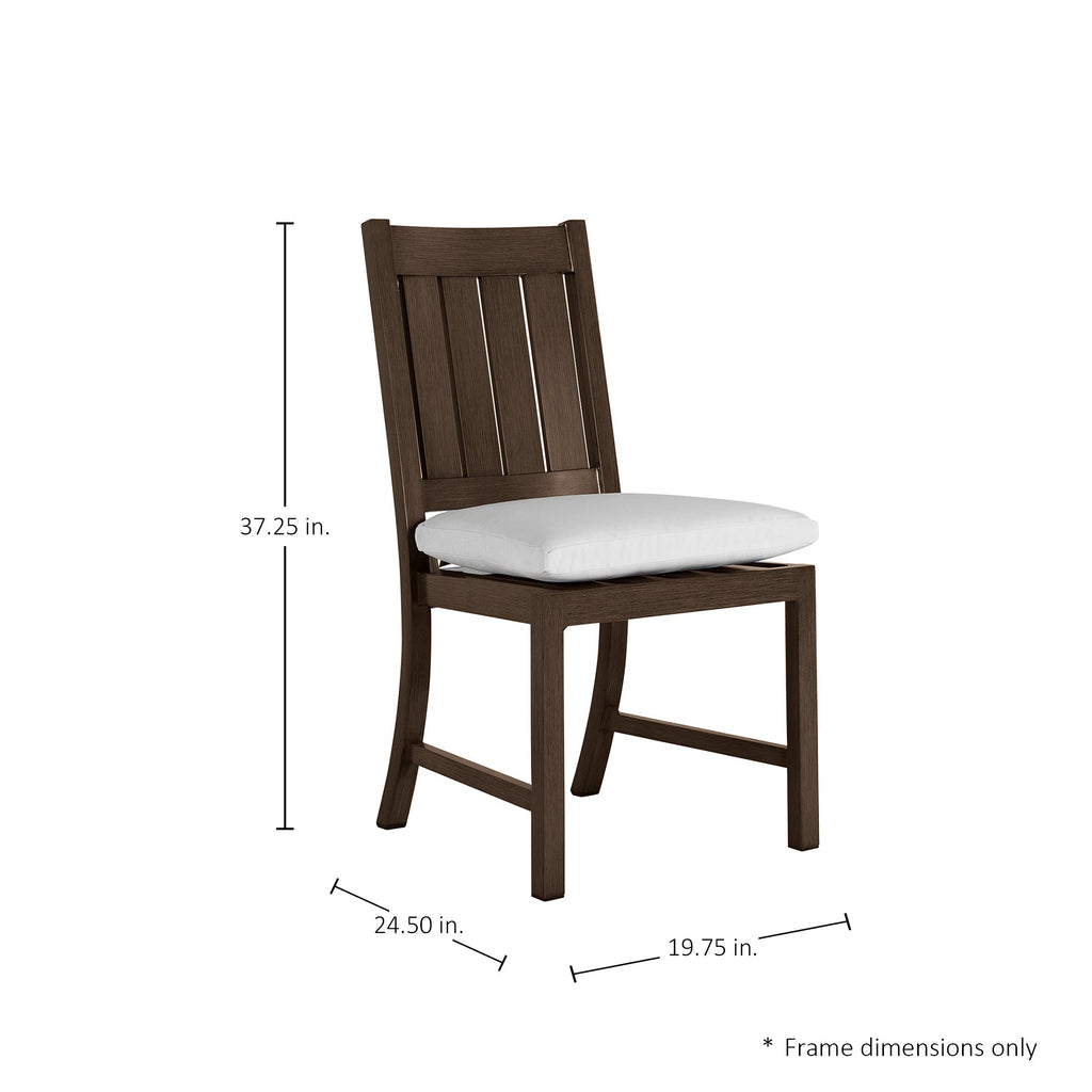 Club Croquet Aluminum Outdoor Side Chair