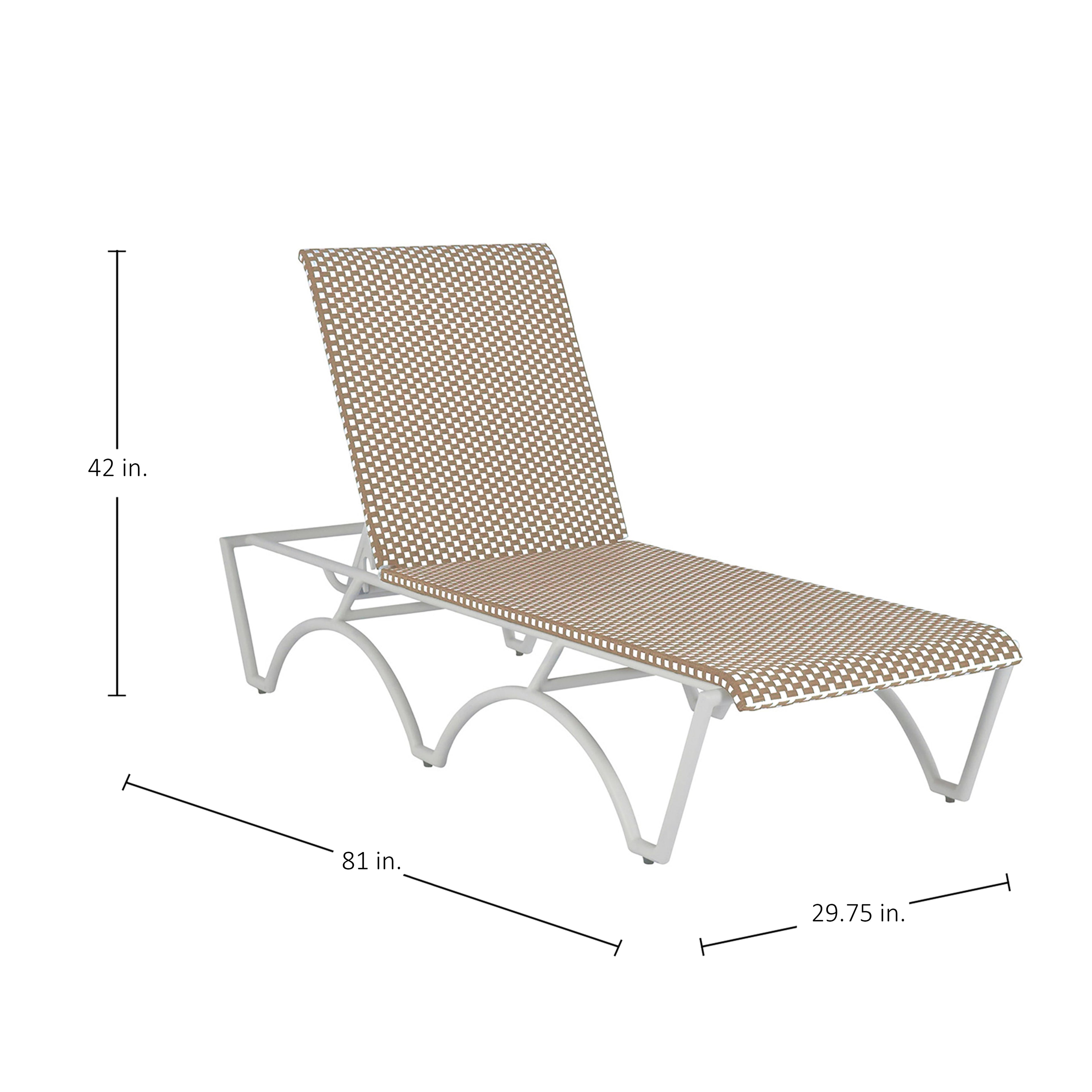 Savoy French Bistro Wicker Outdoor Chaise Lounge