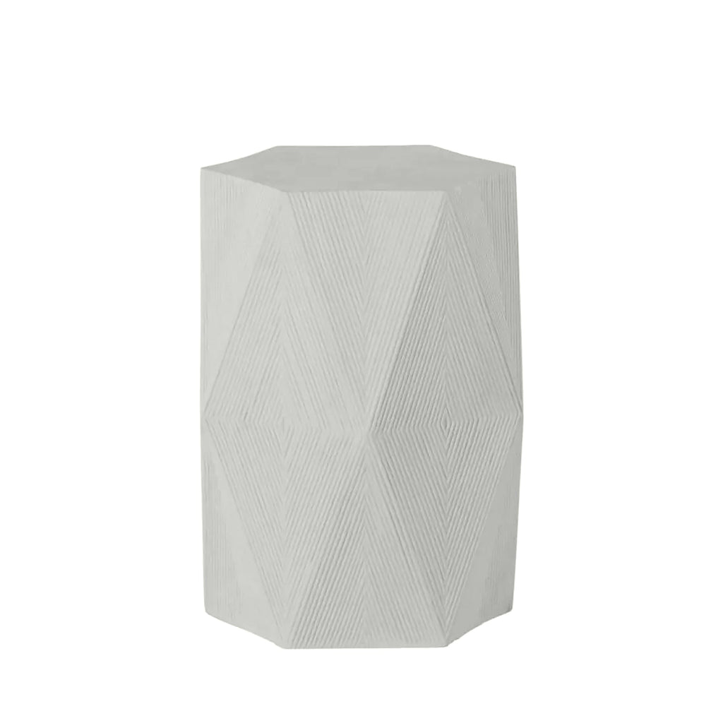 Albany 16" x 13.5" Hexagon Pedestal Side Table