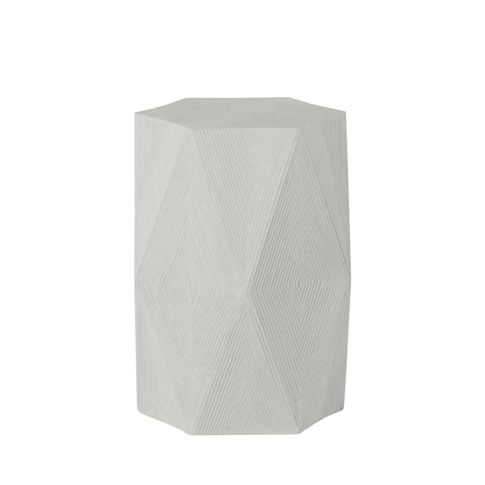 Albany 16" x 13.5" Hexagon Pedestal Side Table