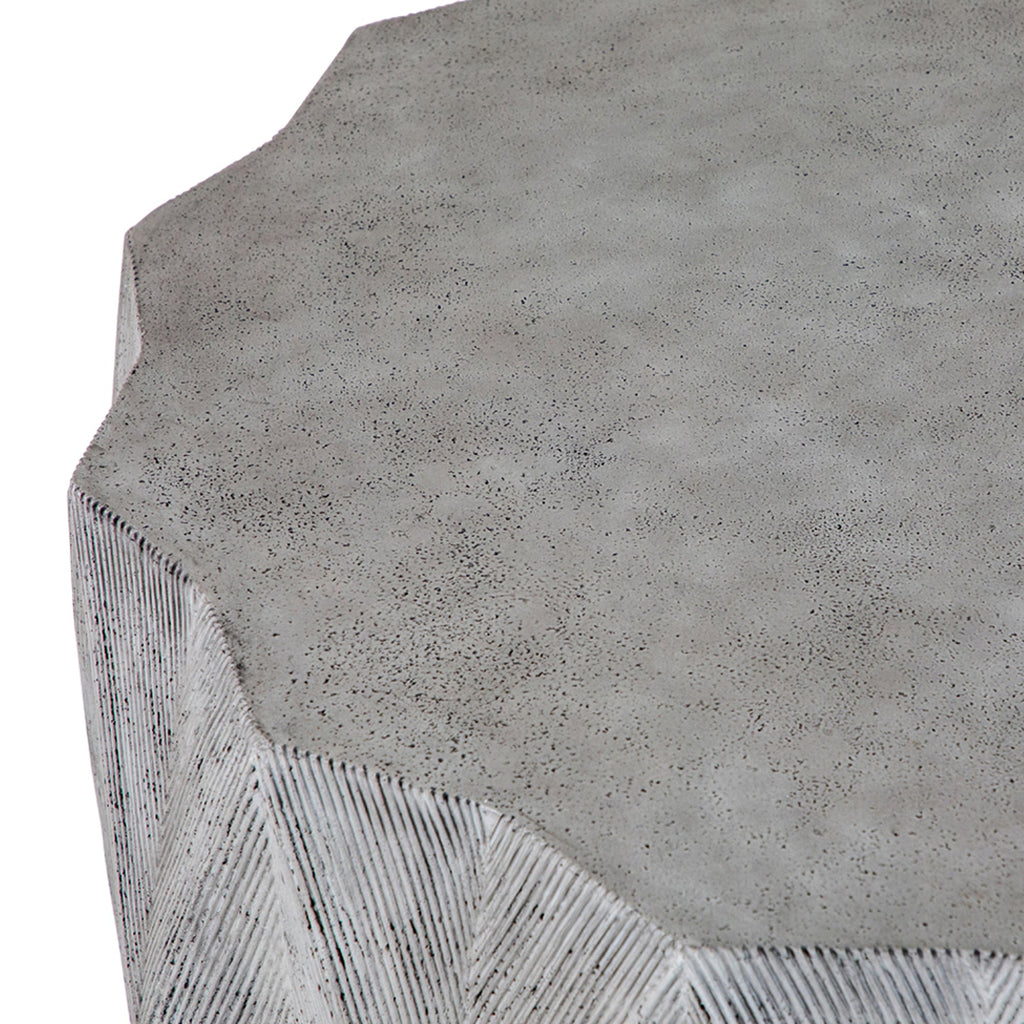 Mandarin 40" Unique Outdoor Pedestal Coffee Table
