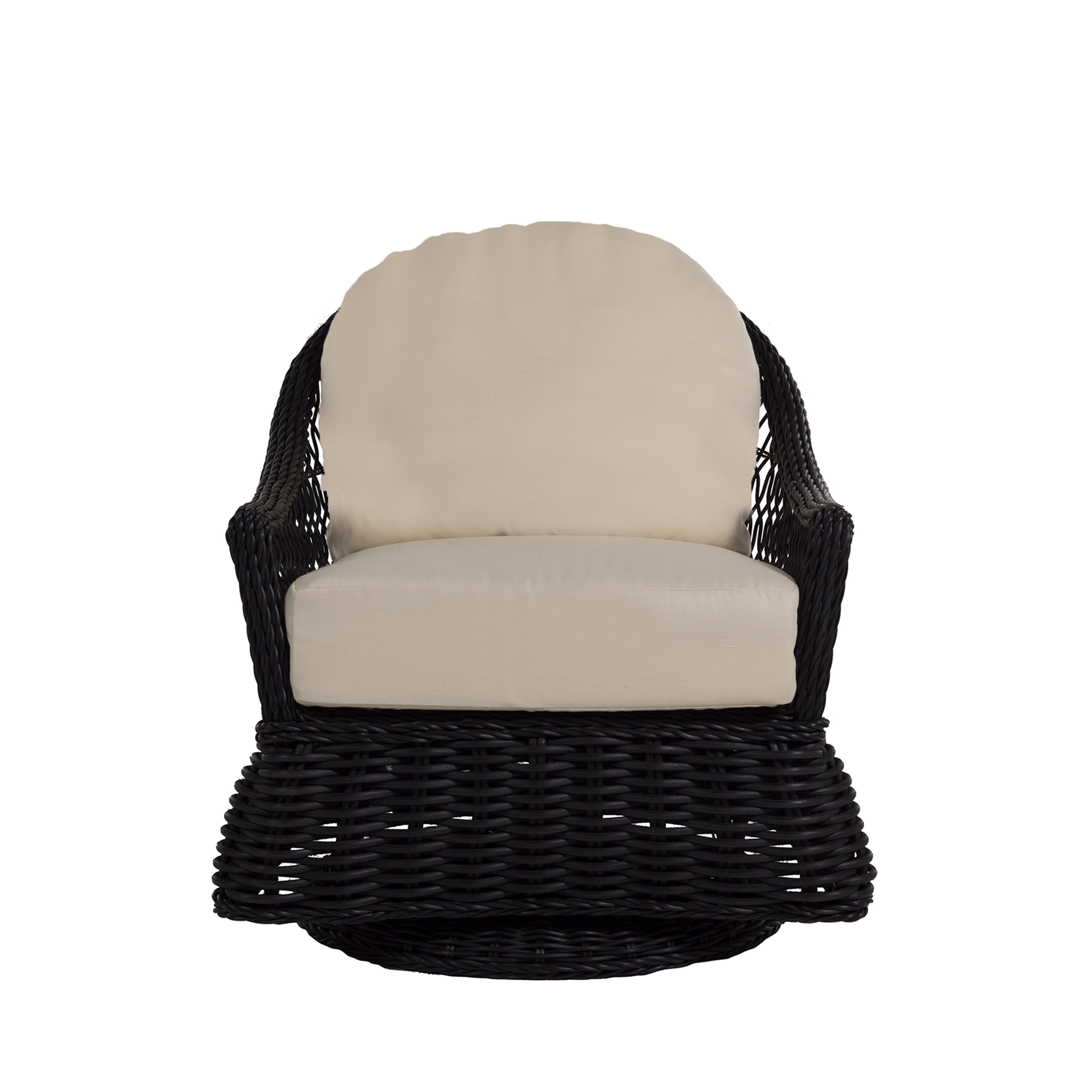 Soho Woven Resin Wicker Swivel Glider Chair