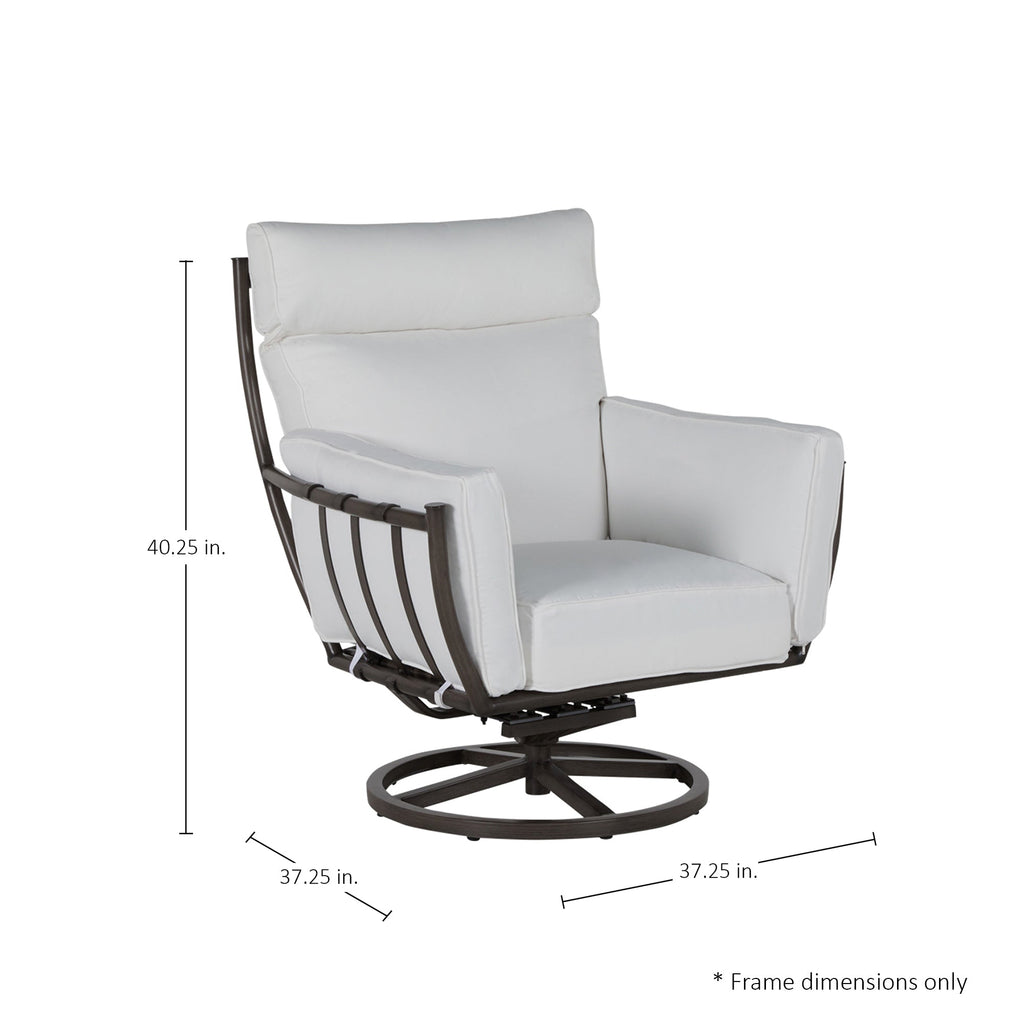 Majorca Aluminum Swivel Rocker Lounge Chair