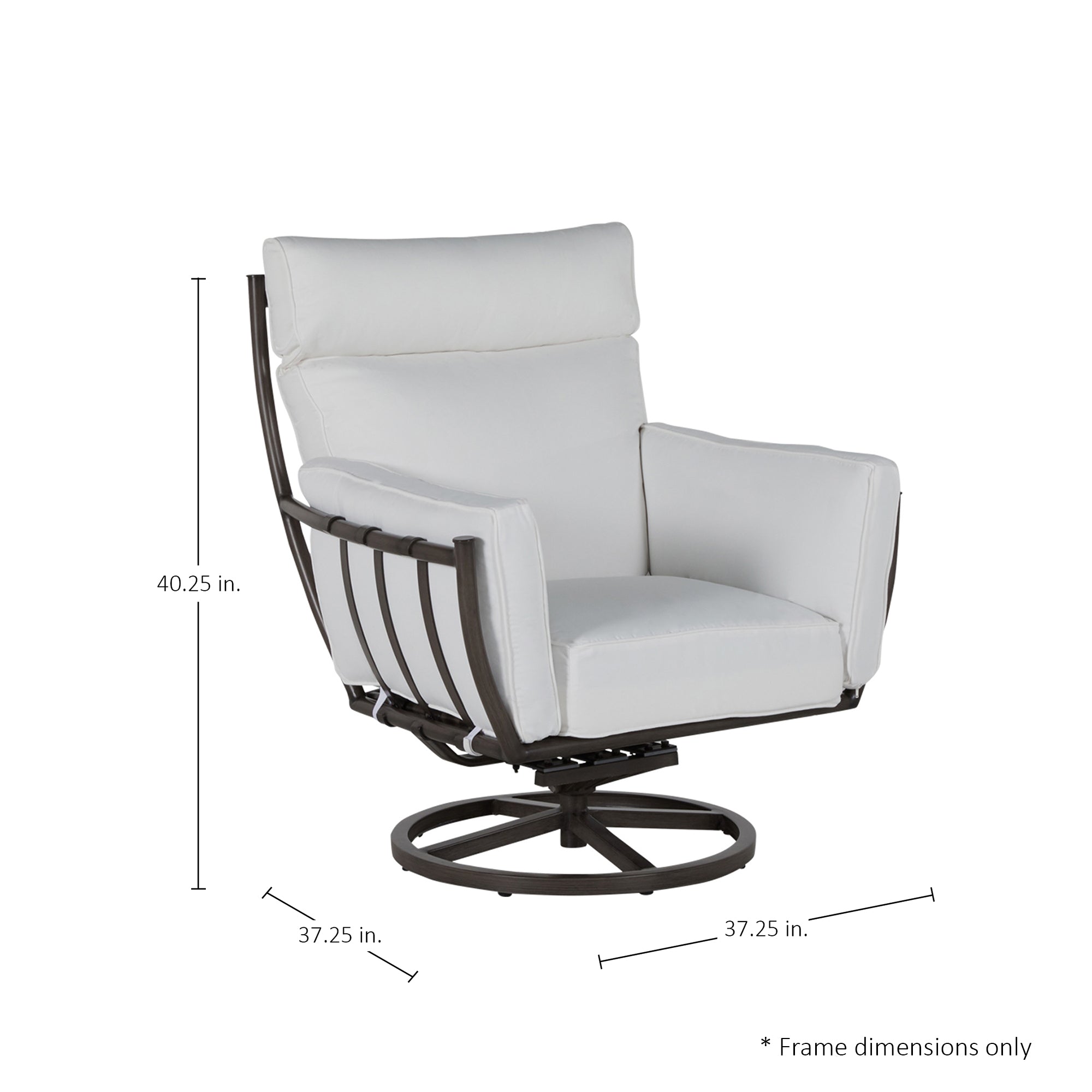 Majorca Aluminum Swivel Rocker Lounge Chair